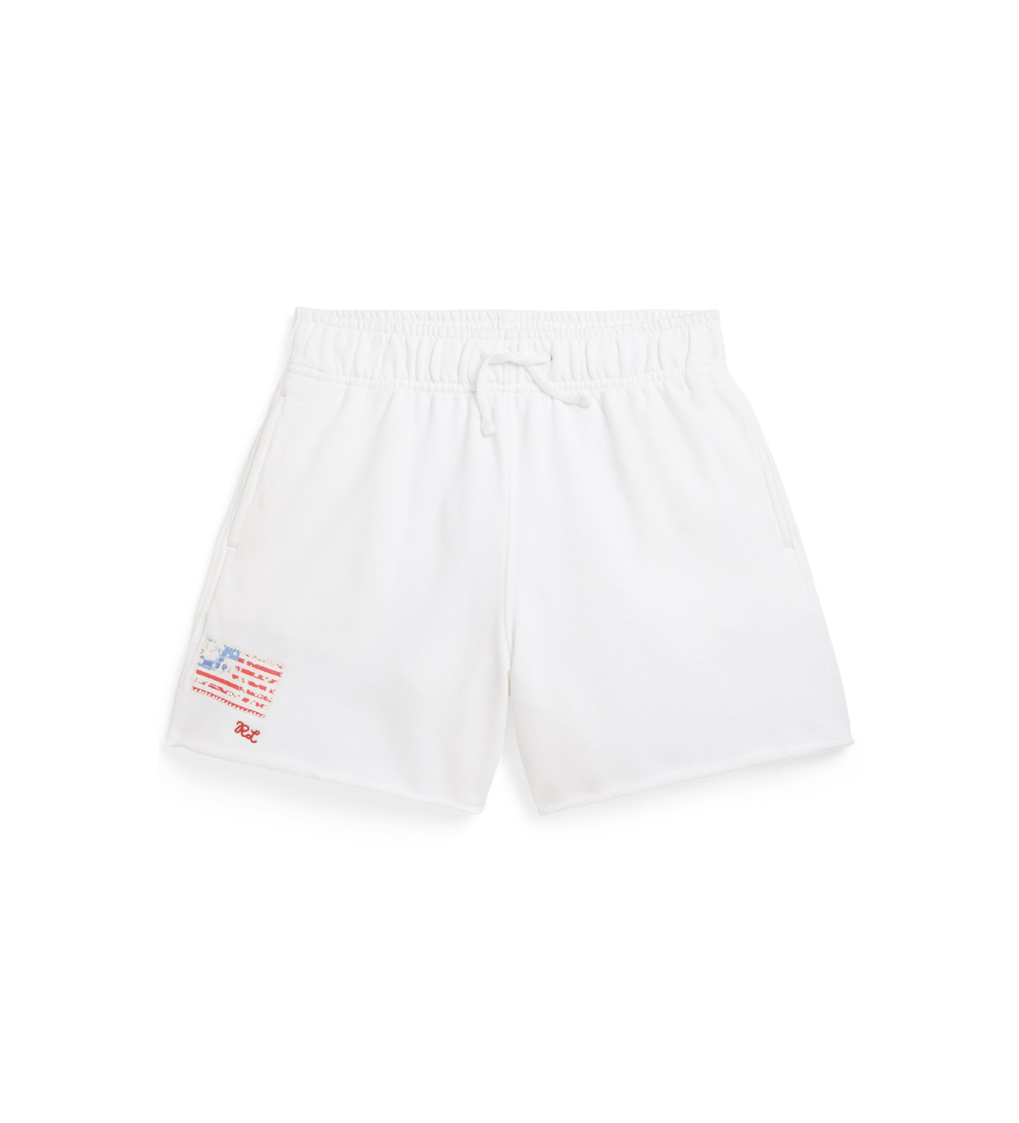 Polo Ralph Lauren für Mädchen. 313A11747001 Frotteeshorts weiß ((S) 7años= 130/134cm), Lässig, Baumwolle, Kinderbekleidung