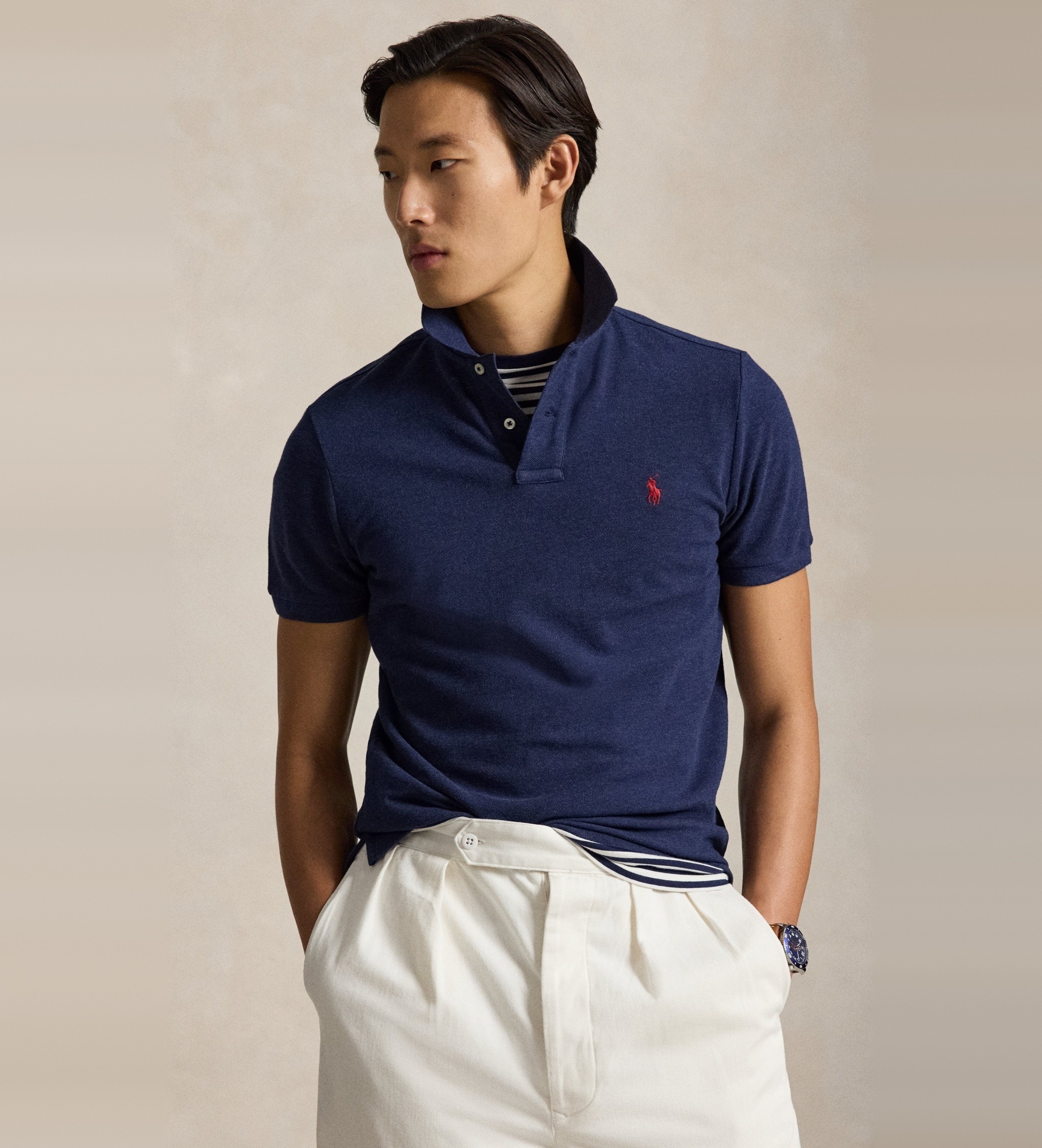 Polo Ralph Lauren für Herren. 710680784292 Polo Icono marine (M), Lässig, Baumwolle, Kurzarm
