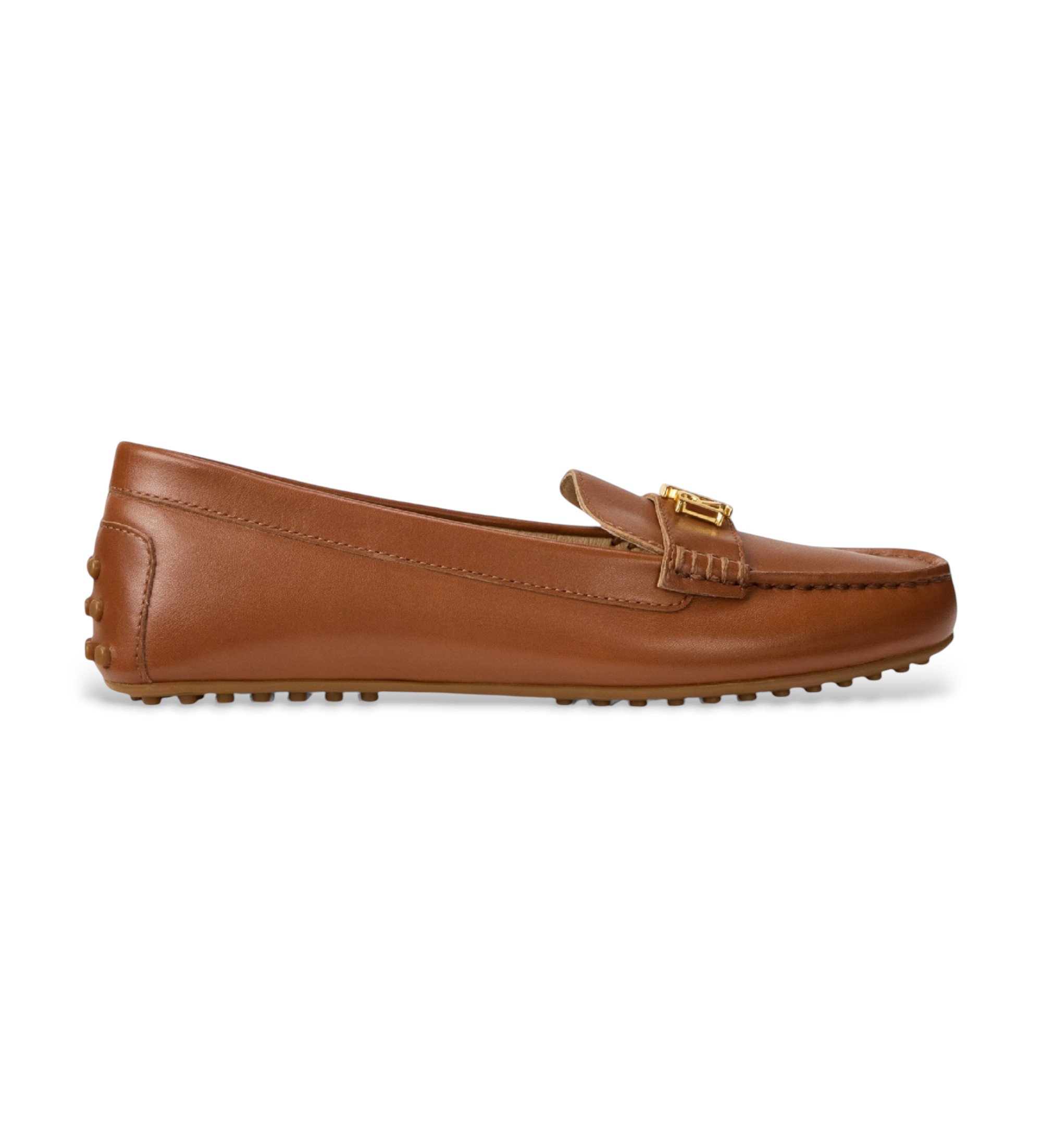 Lauren Ralph Lauren für Damen. 802P09040002 Barnsbury Loafers aus braunem Leder (38.5), Wohnung, Keine, Lässig, Klassisch
