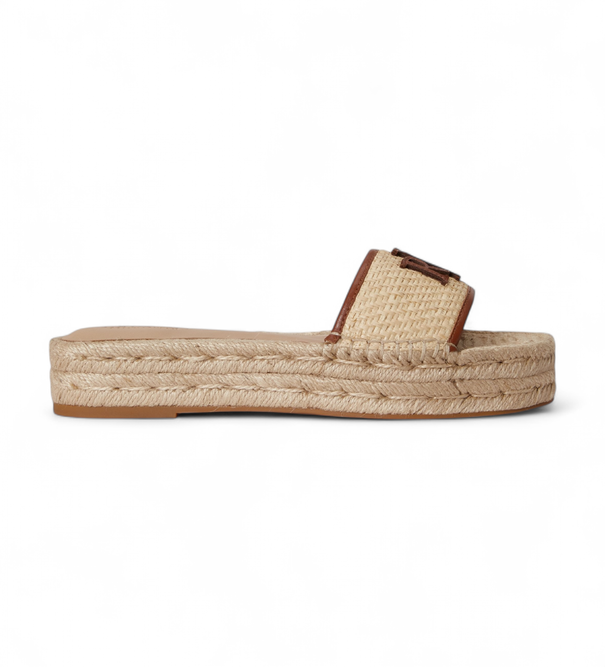 Lauren Ralph Lauren für Damen. 802P06398003 Sandale Polly beige (40), Wohnung, 1 bis 3 cm, Keine, Lässig