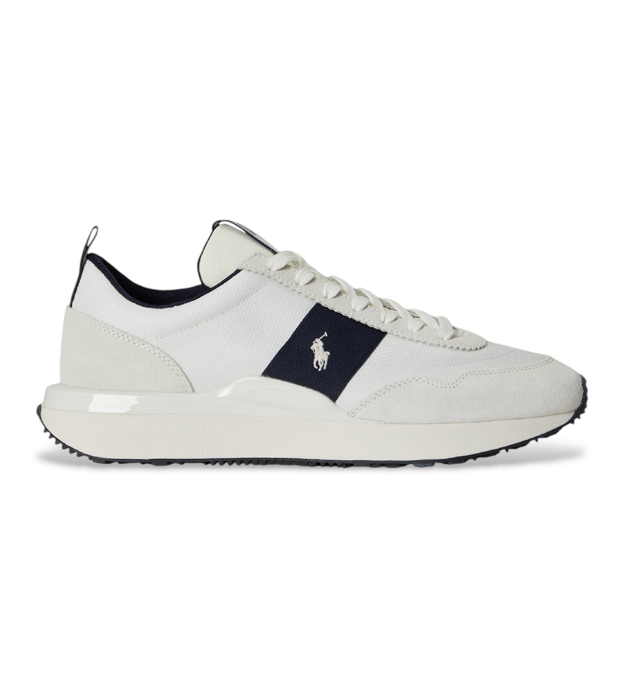 Polo Ralph Lauren für Herren. 809P13090004 Train 89 Sneakers weiß (45), Wohnung, Schnürsenkel, Lässig, Polyester