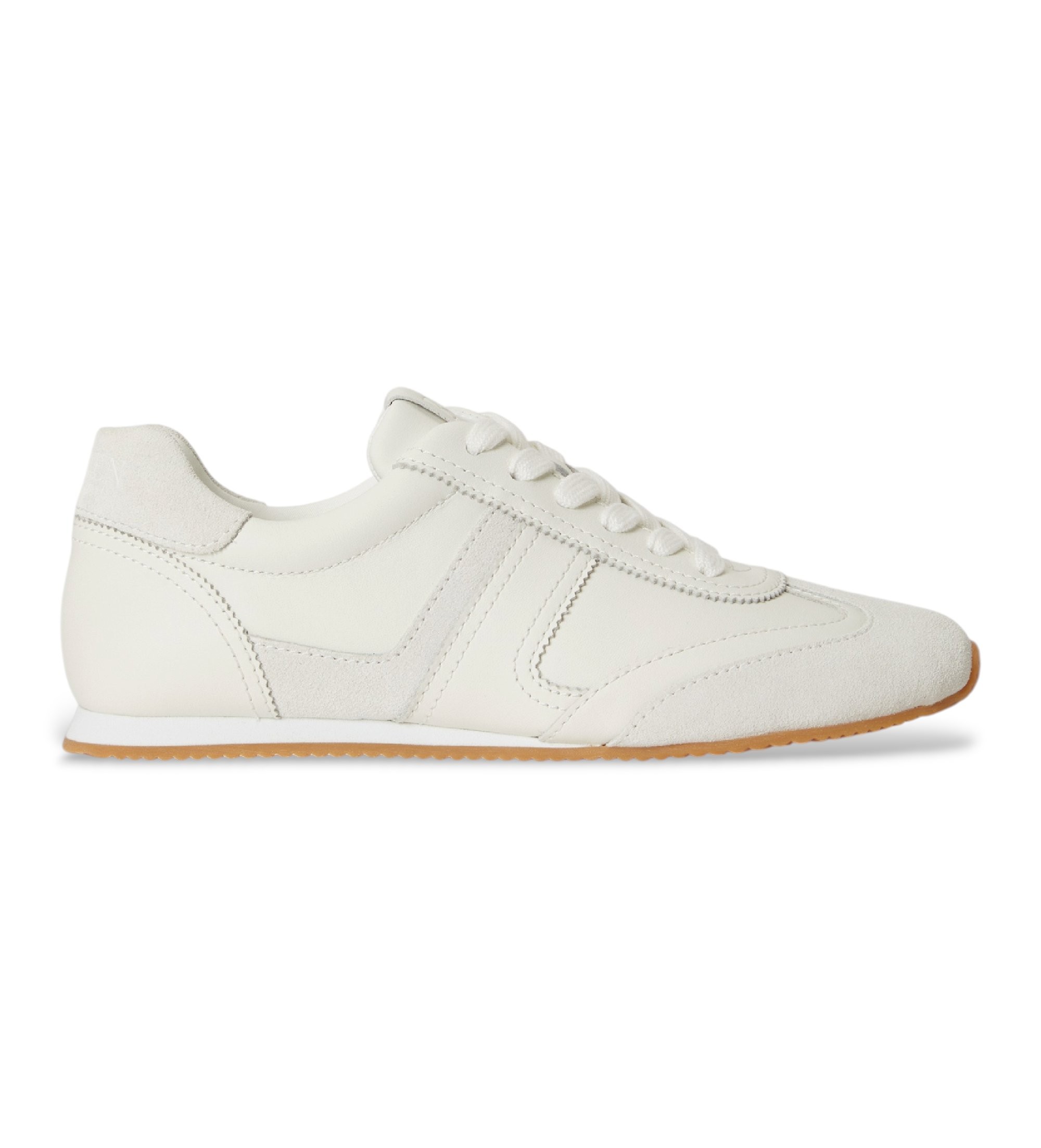 Lauren Ralph Lauren für Damen. 802P17694001 Sportliche Dani Schuhe aus weißem Leder und Wildleder (36), Wohnung, Schnürsenkel, Lässig