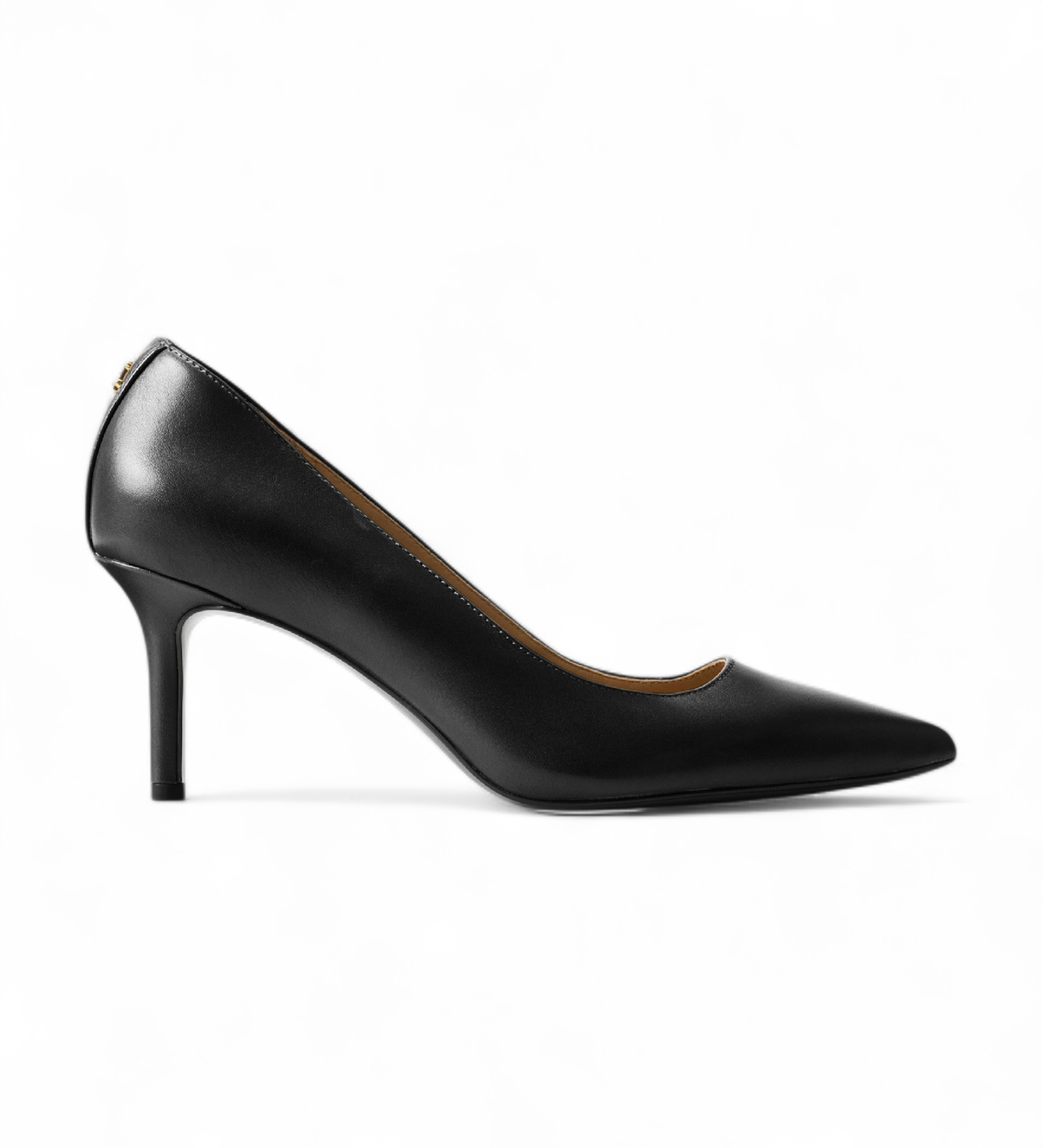 Lauren Ralph Lauren für Damen. 802P09031001 Lanette Lederschuhe schwarz (37), 5 bis 8 cm, Keine, Lässig, Party, Klassisch