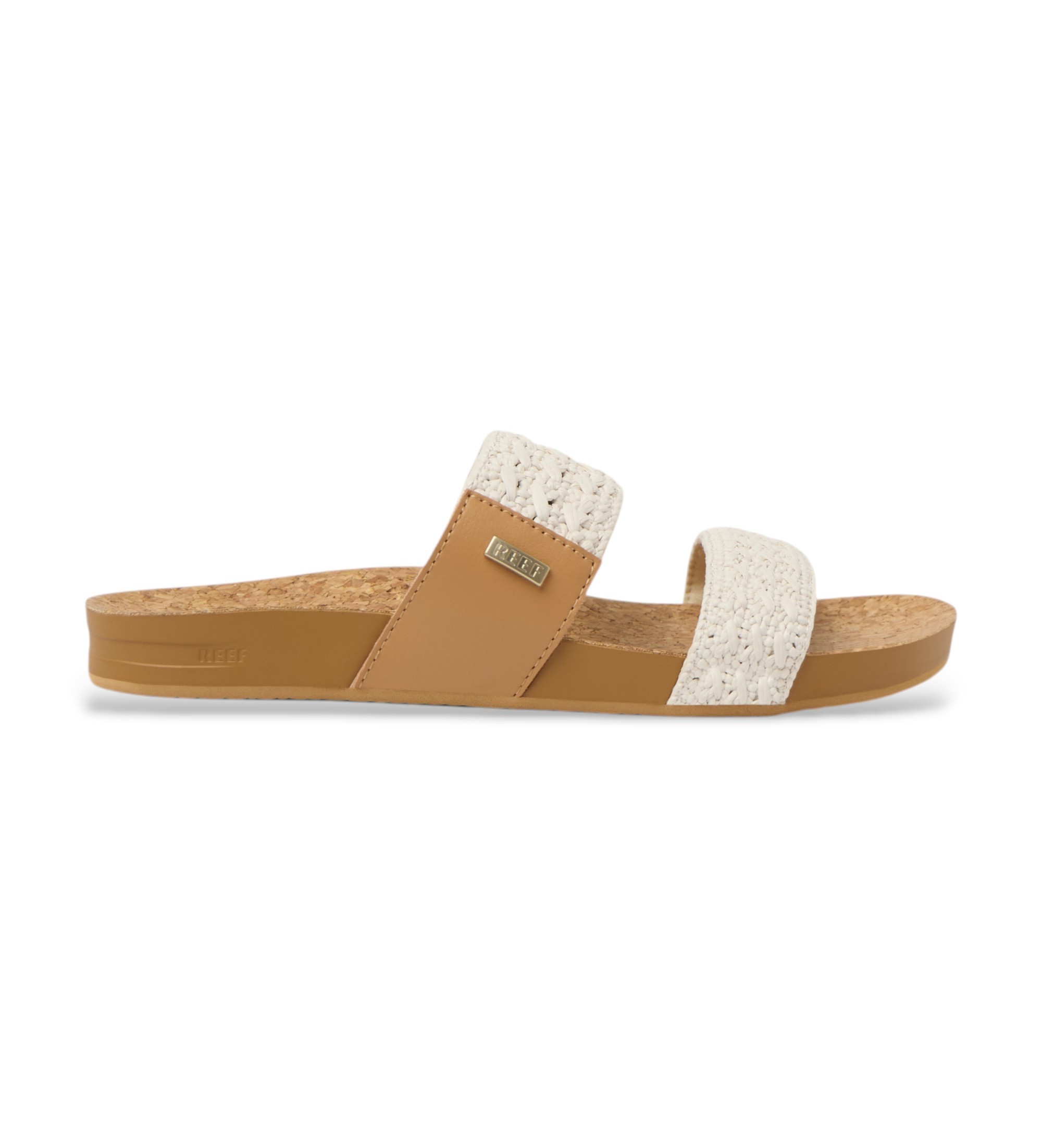Reef für Damen. CJ8647 Cushion Vista vintage weiße Sandalen (42), Wohnung, Keine, Lässig