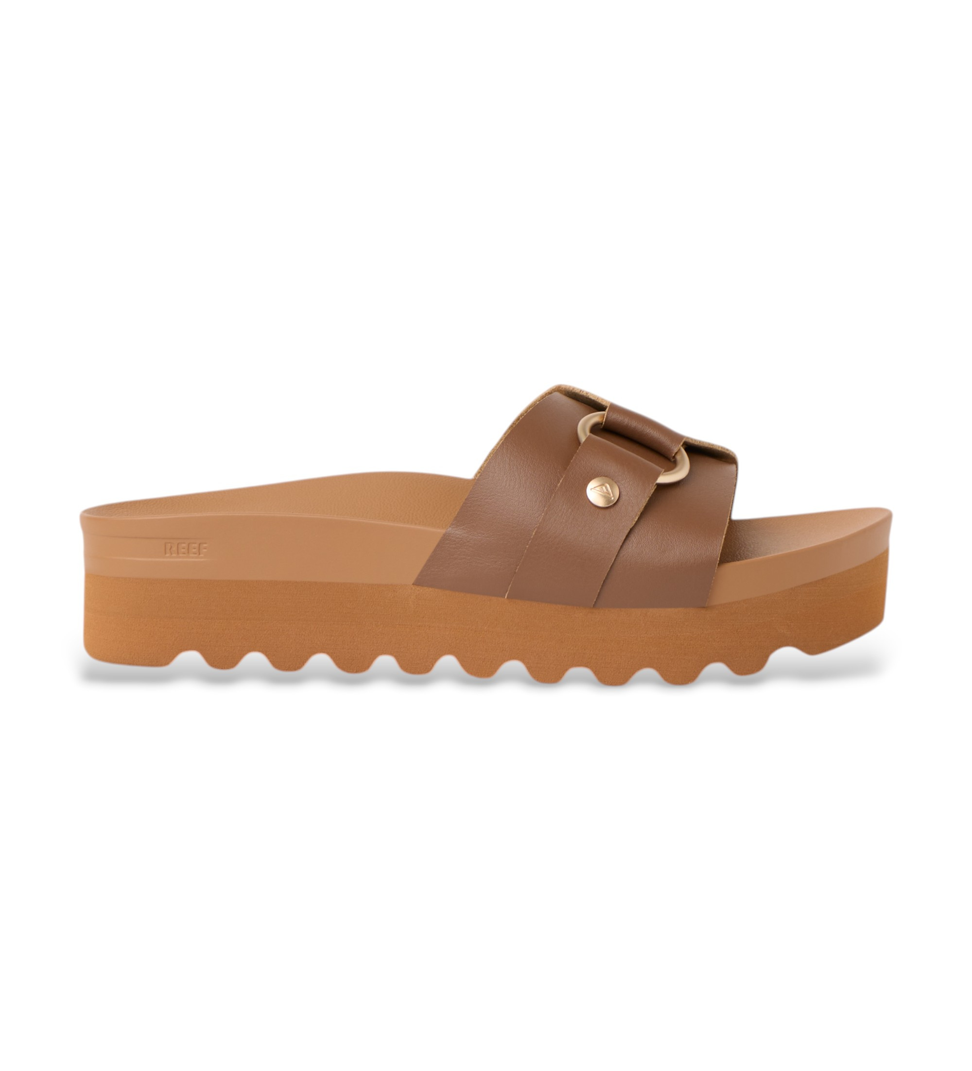 Reef für Damen. CJ9442 Sandalen Vista Hi Sadie Schokolade (36), Braun, 1 bis 3 cm, Keine, Lässig
