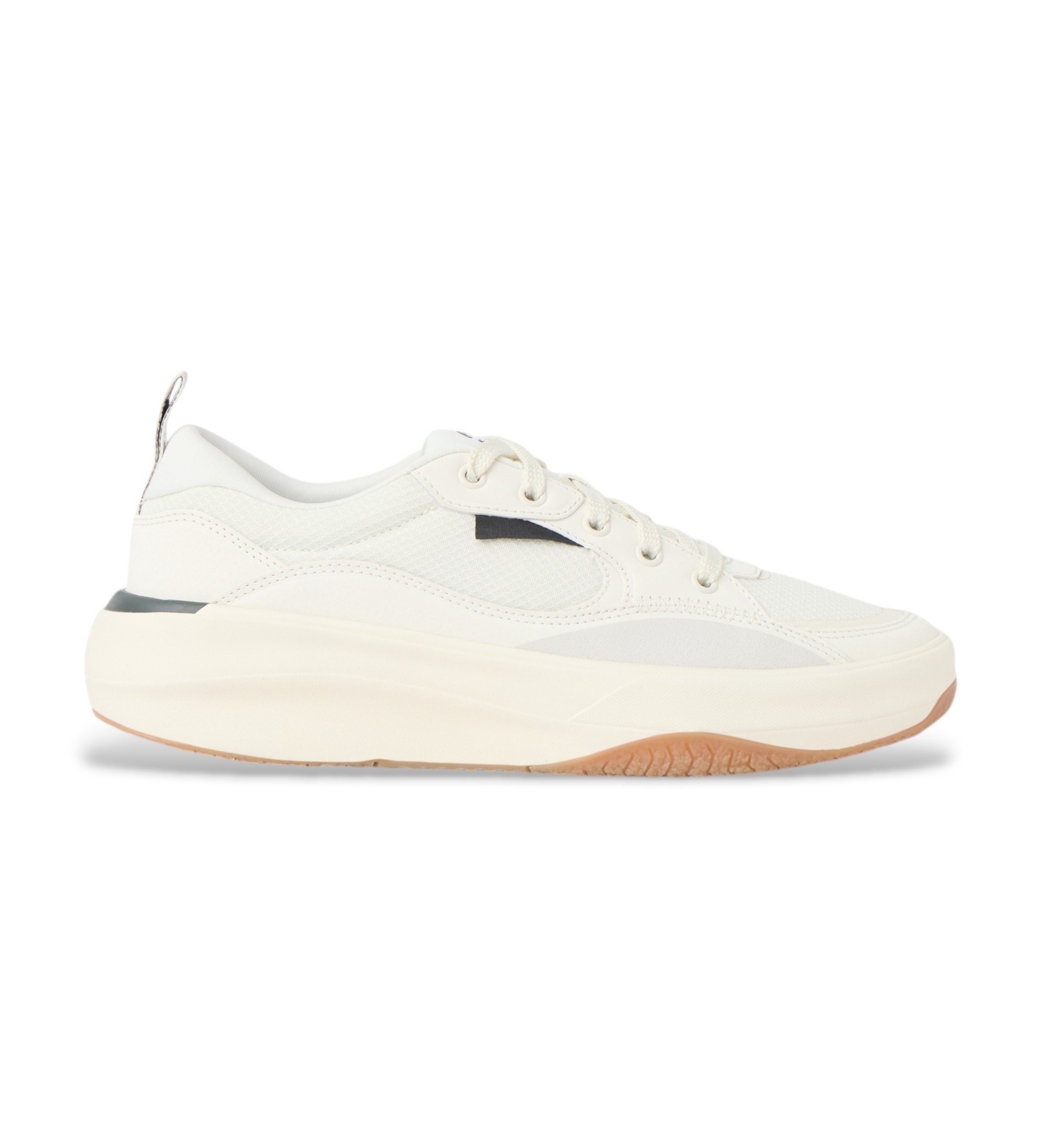 Reef für Herren. CJ8978 Fanning off-white Turnschuhe (40), Leder, Weiß, Wohnung, Schnürsenkel, Lässig
