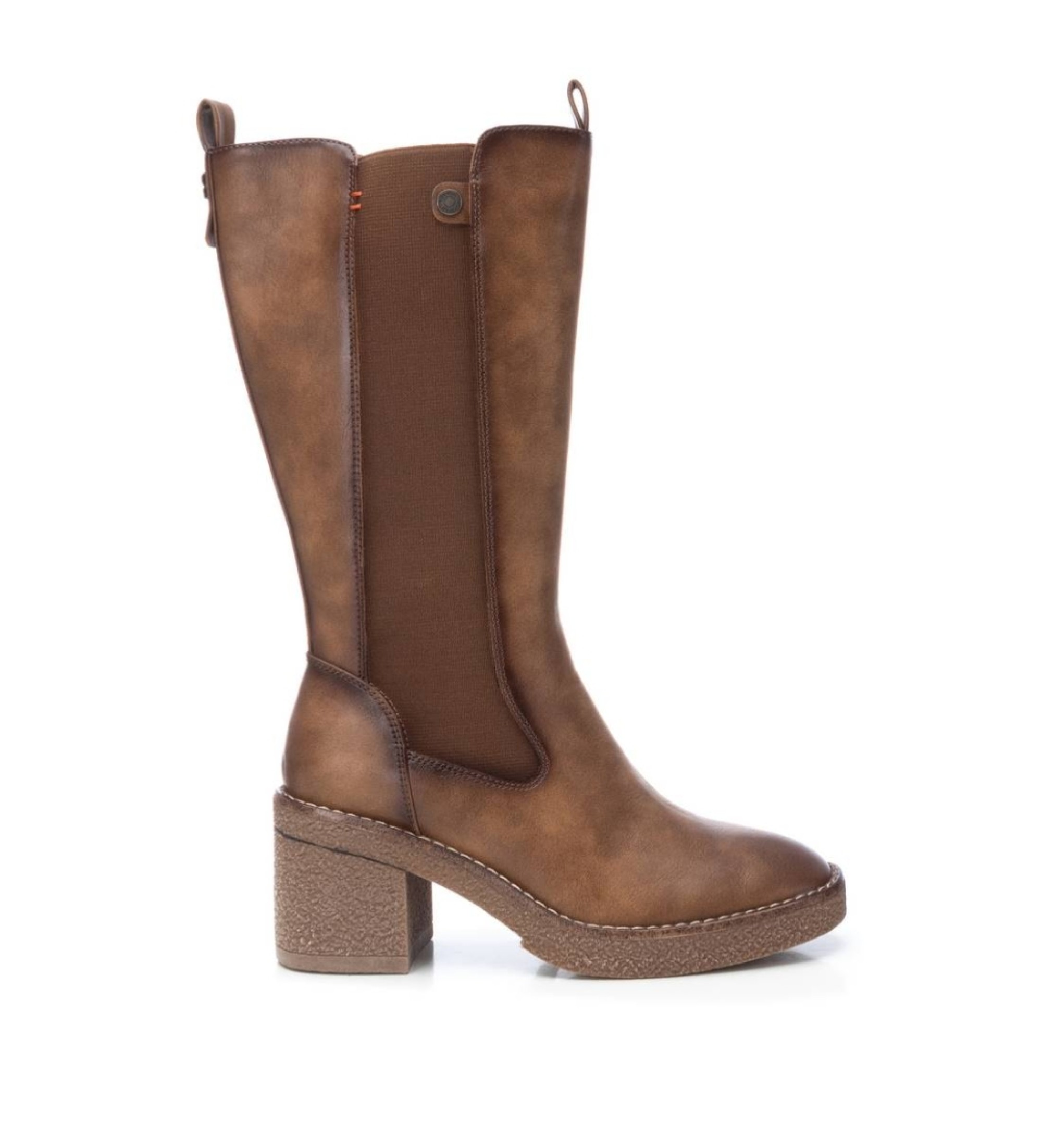 Refresh für Damen. 17200902-TAUPE Stiefel 172009 braun (41), 5 bis 8 cm, Reißverschluss, Lässig