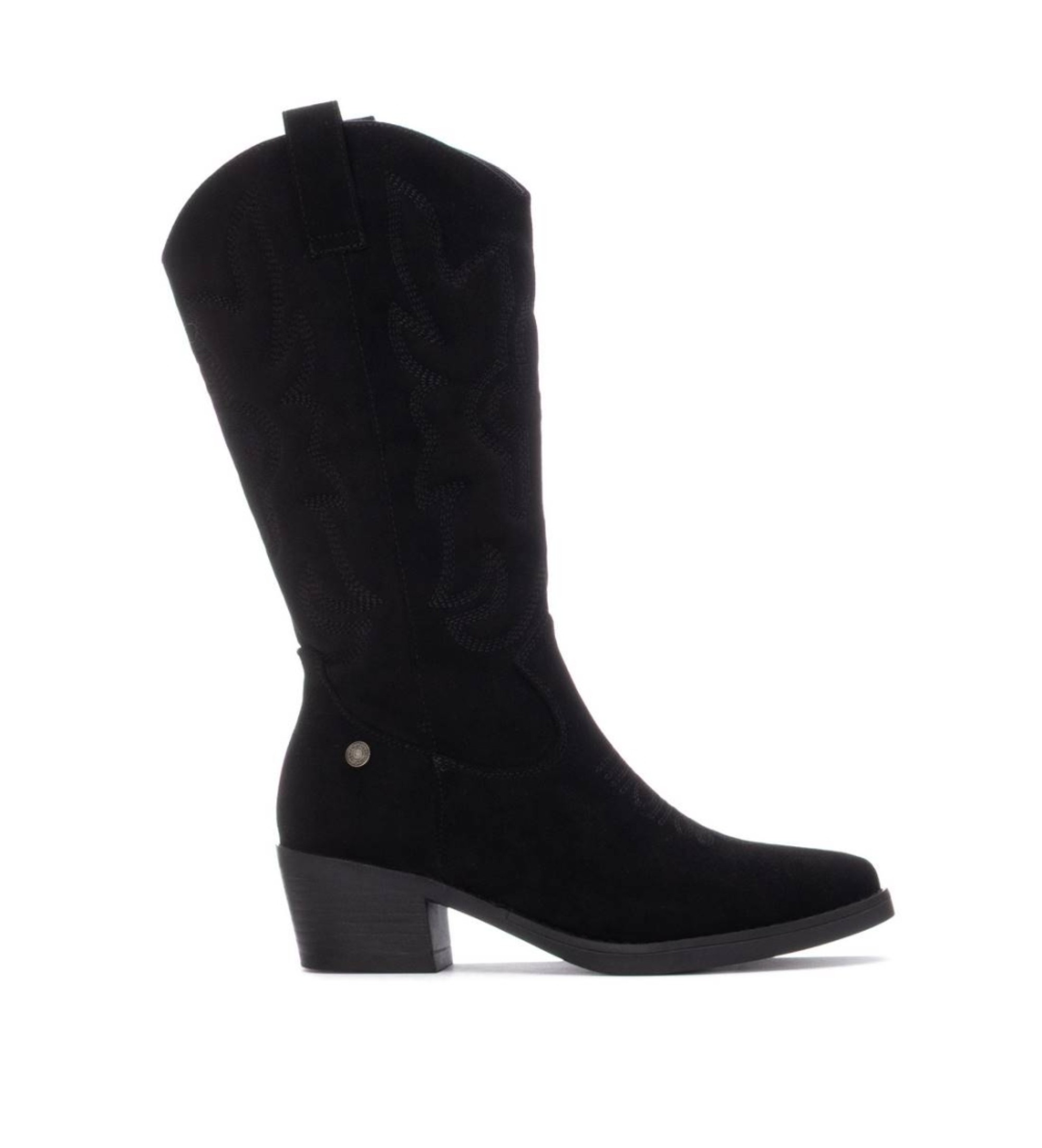 Refresh für Damen. 17308501-NEGRO Stiefel 173085 schwarz (37), 3 bis 5 cm, Reißverschluss, Lässig