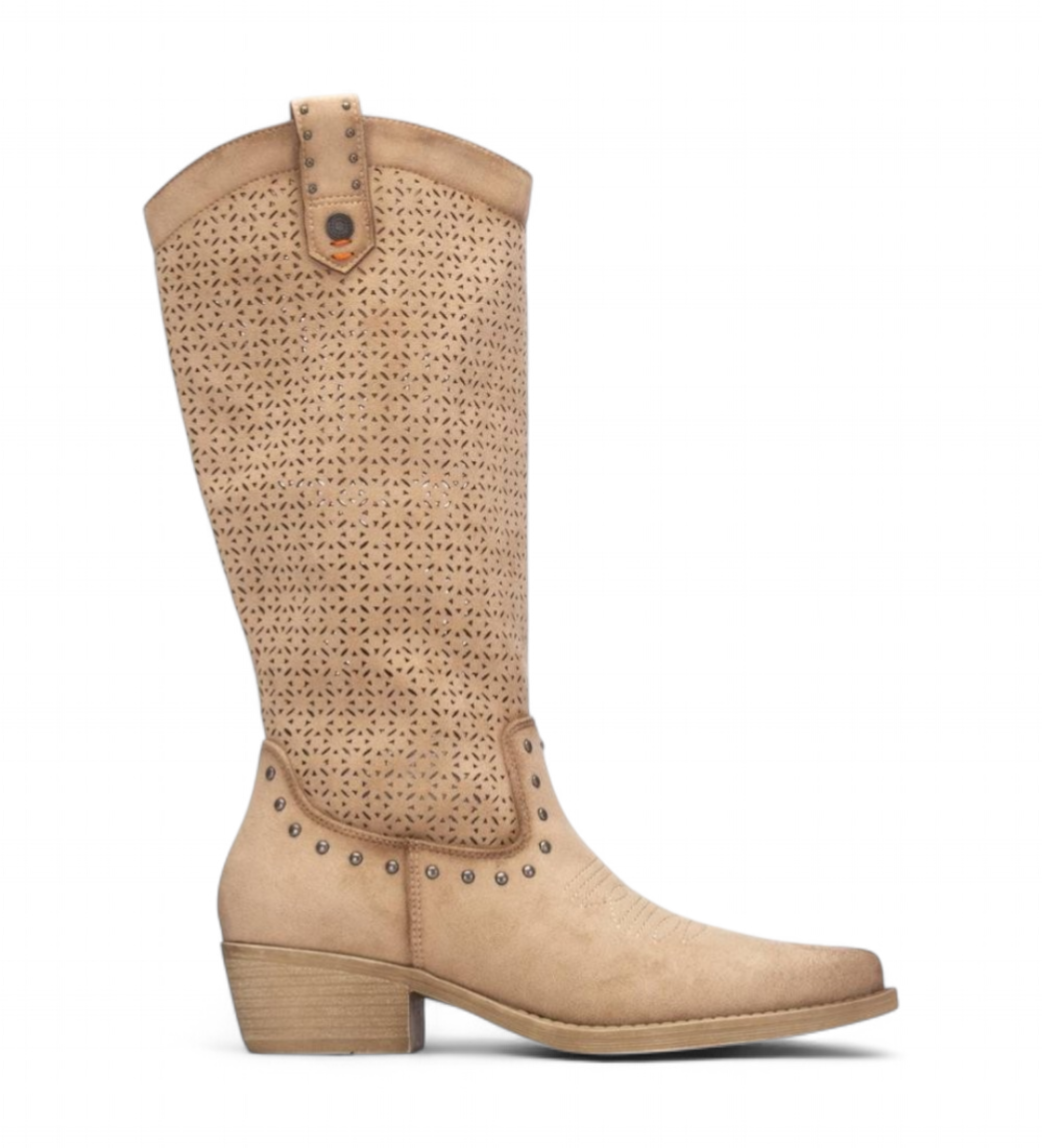 Refresh für Damen. 17529201-BEIGE Stiefel 175292 beige (39), 3 bis 5 cm, Reißverschluss, Lässig