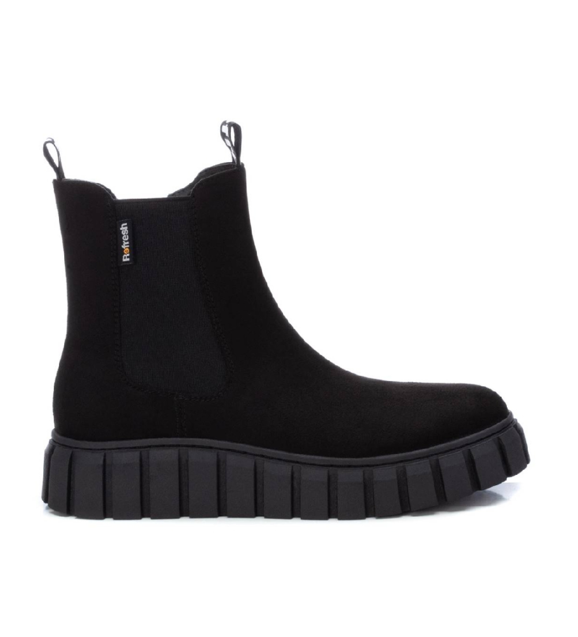 Refresh für Damen. 17024902-NEGRO Stiefelette 170249 schwarz (39), Wohnung, 1 bis 3 cm, Reißverschluss, Lässig