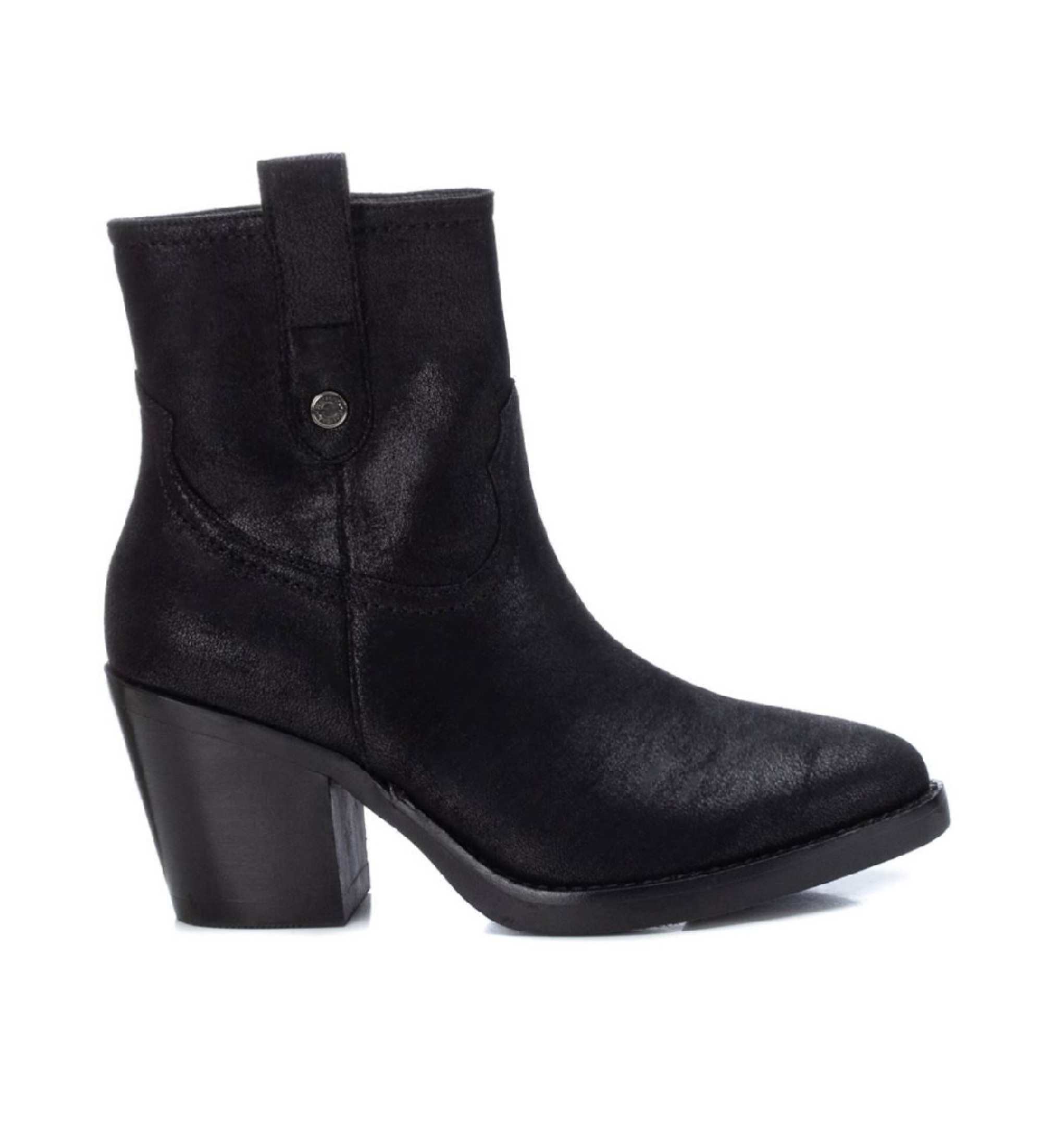 Refresh für Damen. 17148802-NEGRO Stiefelette 171488 schwarz (39), 3 bis 5 cm, Reißverschluss, Lässig