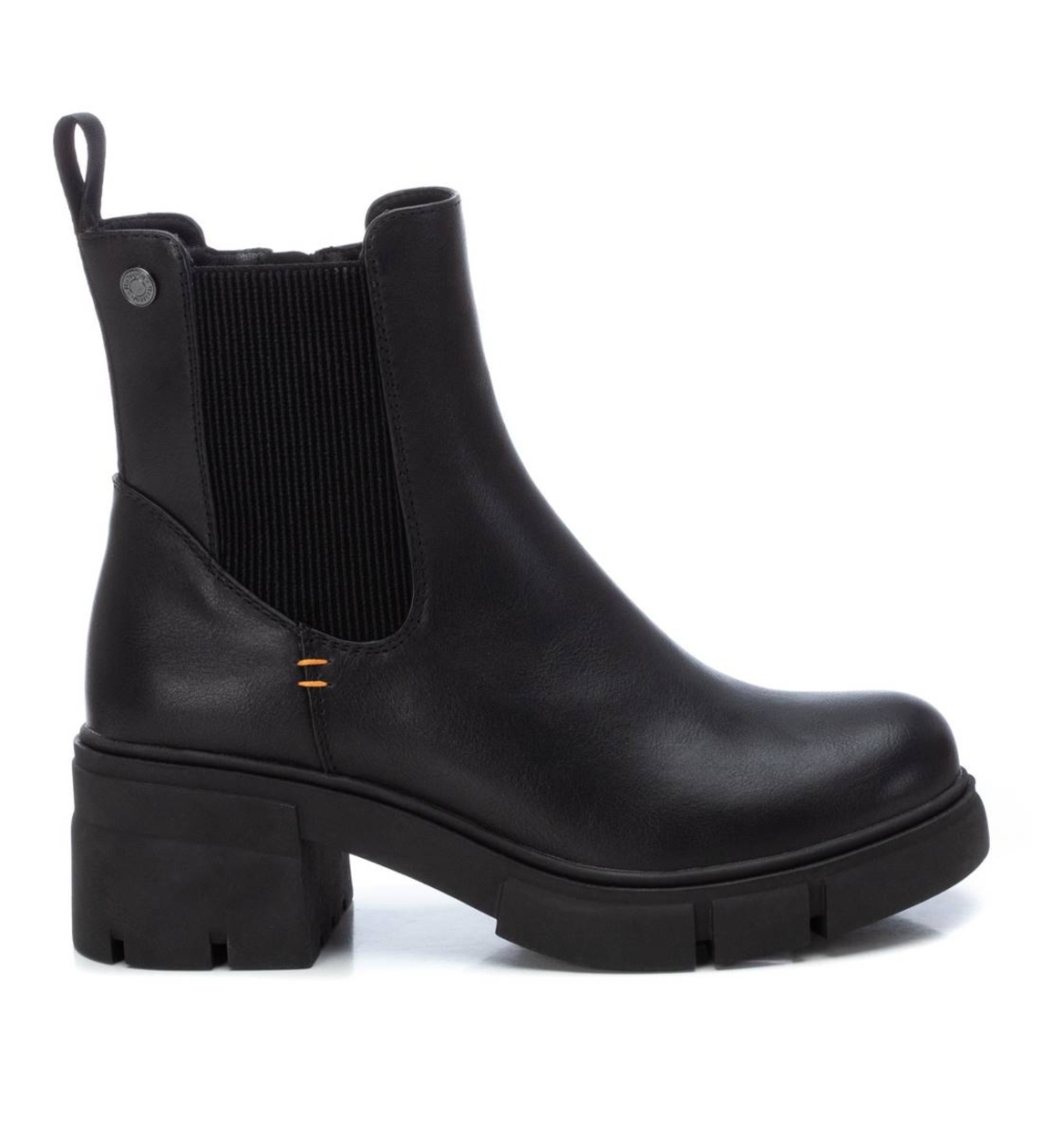 Refresh für Damen. 17237501-NEGRO Stiefelette 172375 schwarz (41), 5 bis 8 cm, Reißverschluss, Lässig