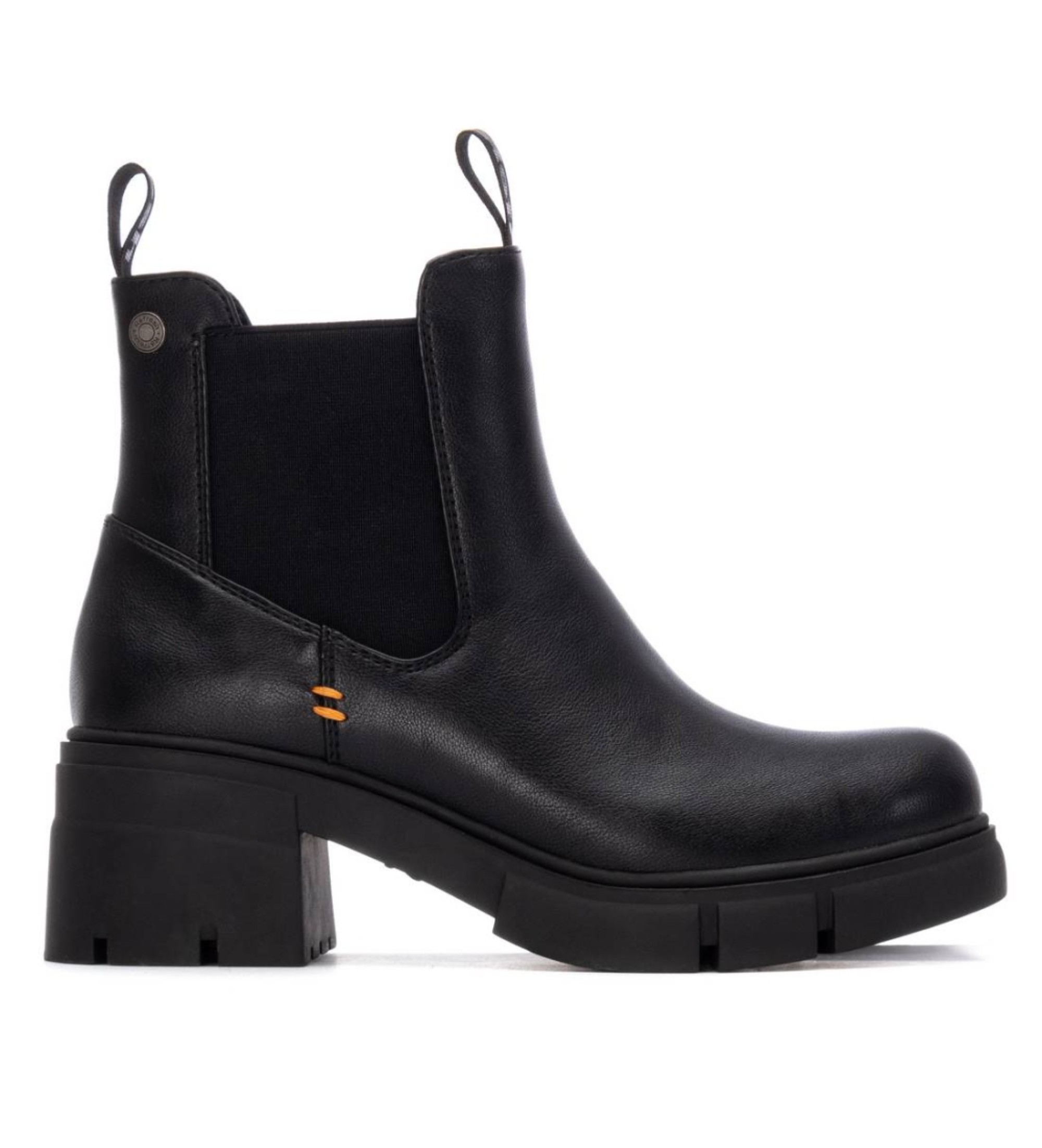 Refresh für Damen. 17290501-NEGRO Stiefelette 172905 schwarz (38), 3 bis 5 cm, Reißverschluss, Lässig