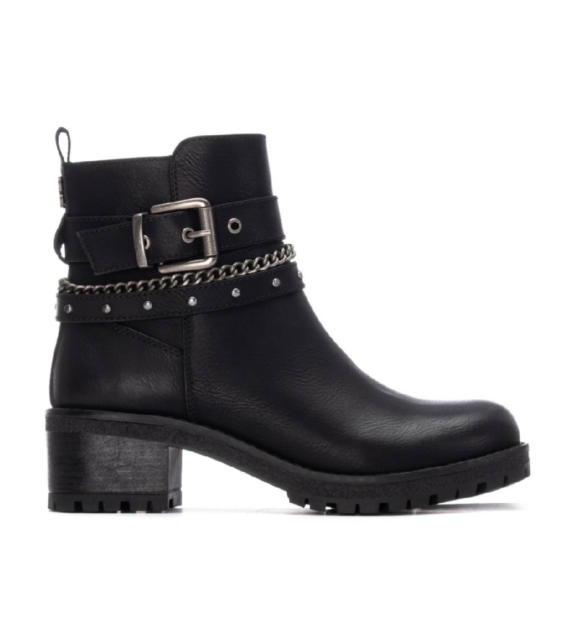 Refresh für Damen. 17291803-NEGRO Stiefelette 172918 schwarz (37), 3 bis 5 cm, Reißverschluss, Lässig