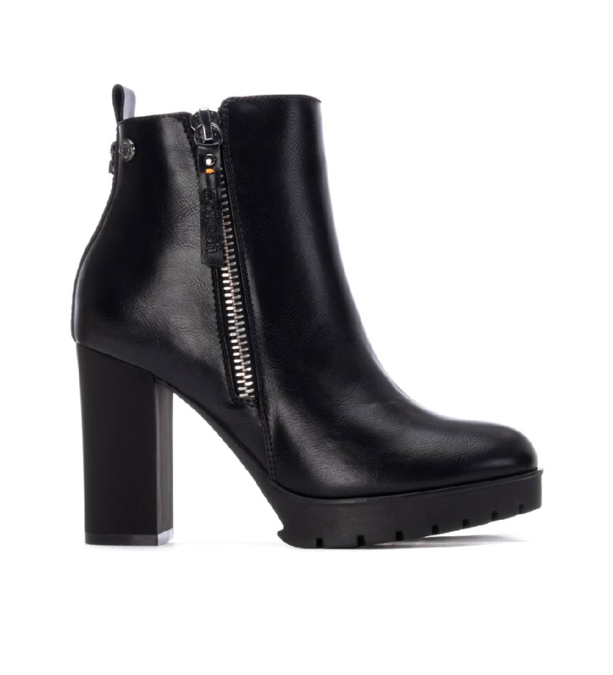 Refresh für Damen. 17292901-NEGRO Stiefelette 172929 schwarz (41), über 10cm, Reißverschluss, Lässig