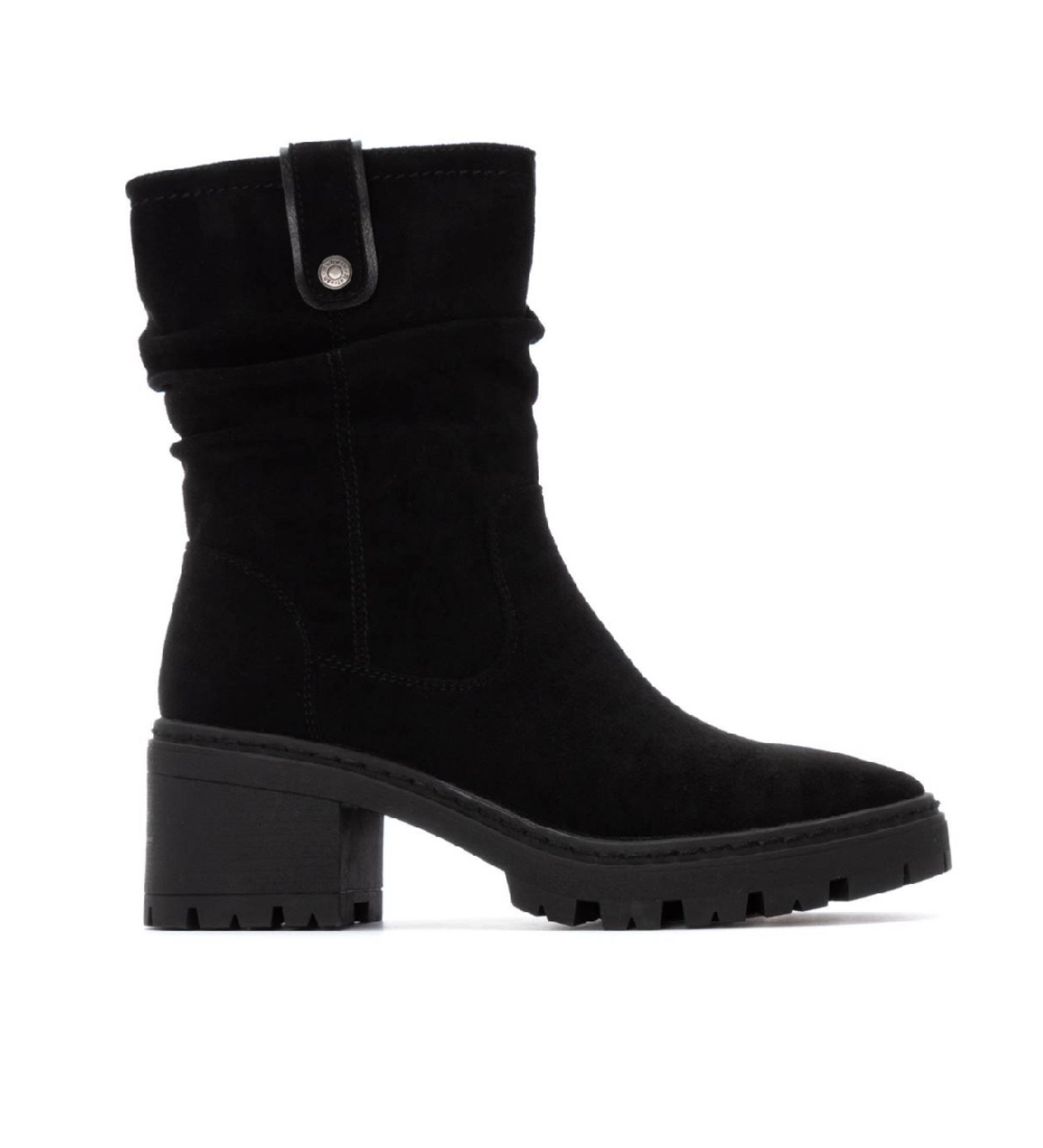 Refresh für Damen. 17302103-NEGRO Stiefelette 173021 schwarz (38), 3 bis 5 cm, Reißverschluss, Lässig