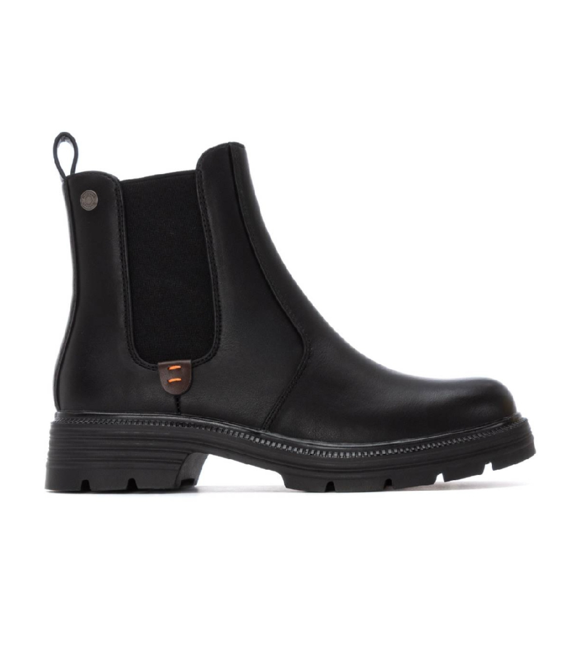 Refresh für Damen. 17302601-NEGRO Stiefelette 173026 schwarz (37), Wohnung, 1 bis 3 cm, Reißverschluss, Lässig