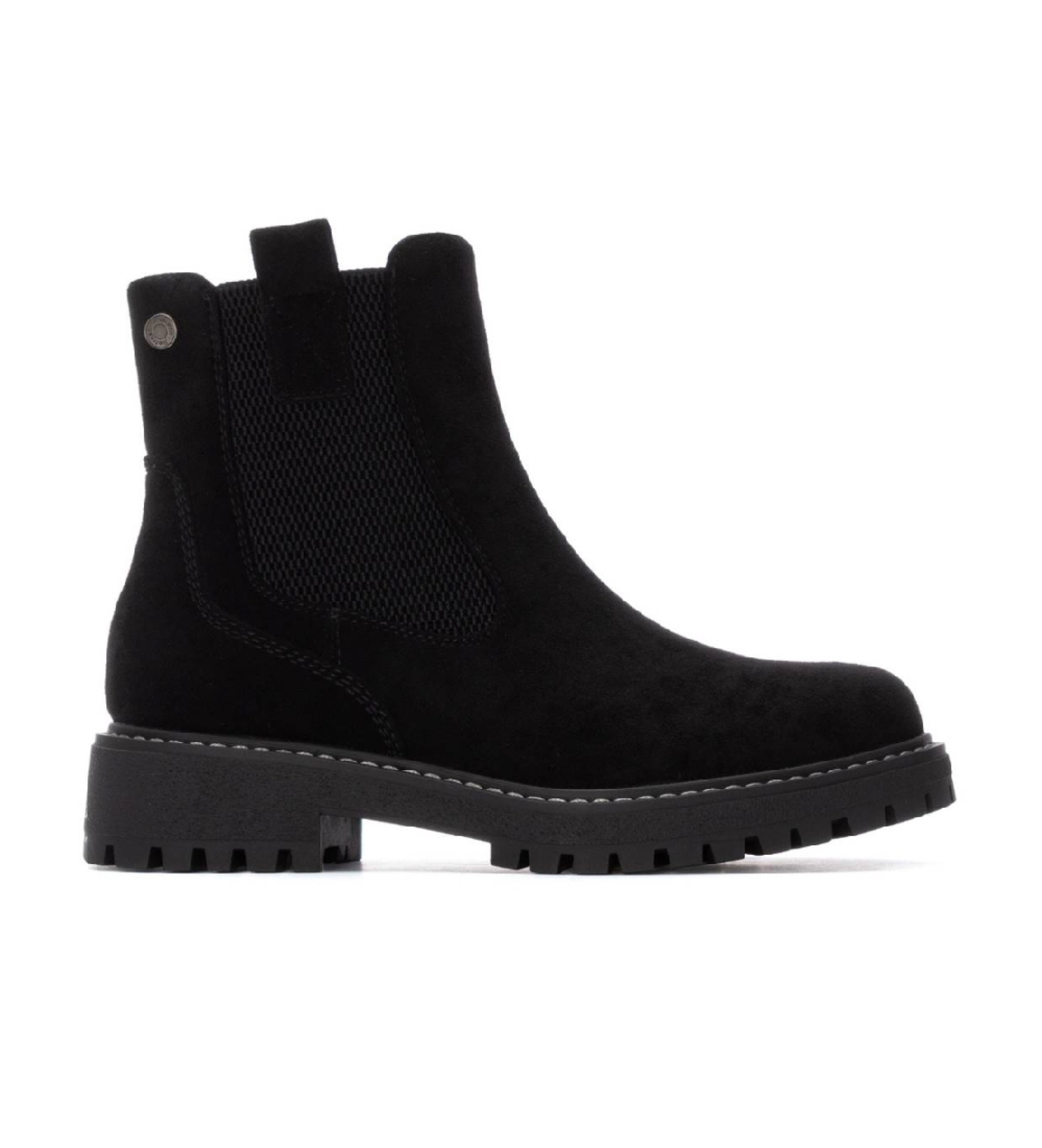 Refresh für Damen. 17302702-NEGRO Stiefelette 173027 schwarz (41), Wohnung, 1 bis 3 cm, Reißverschluss, Lässig