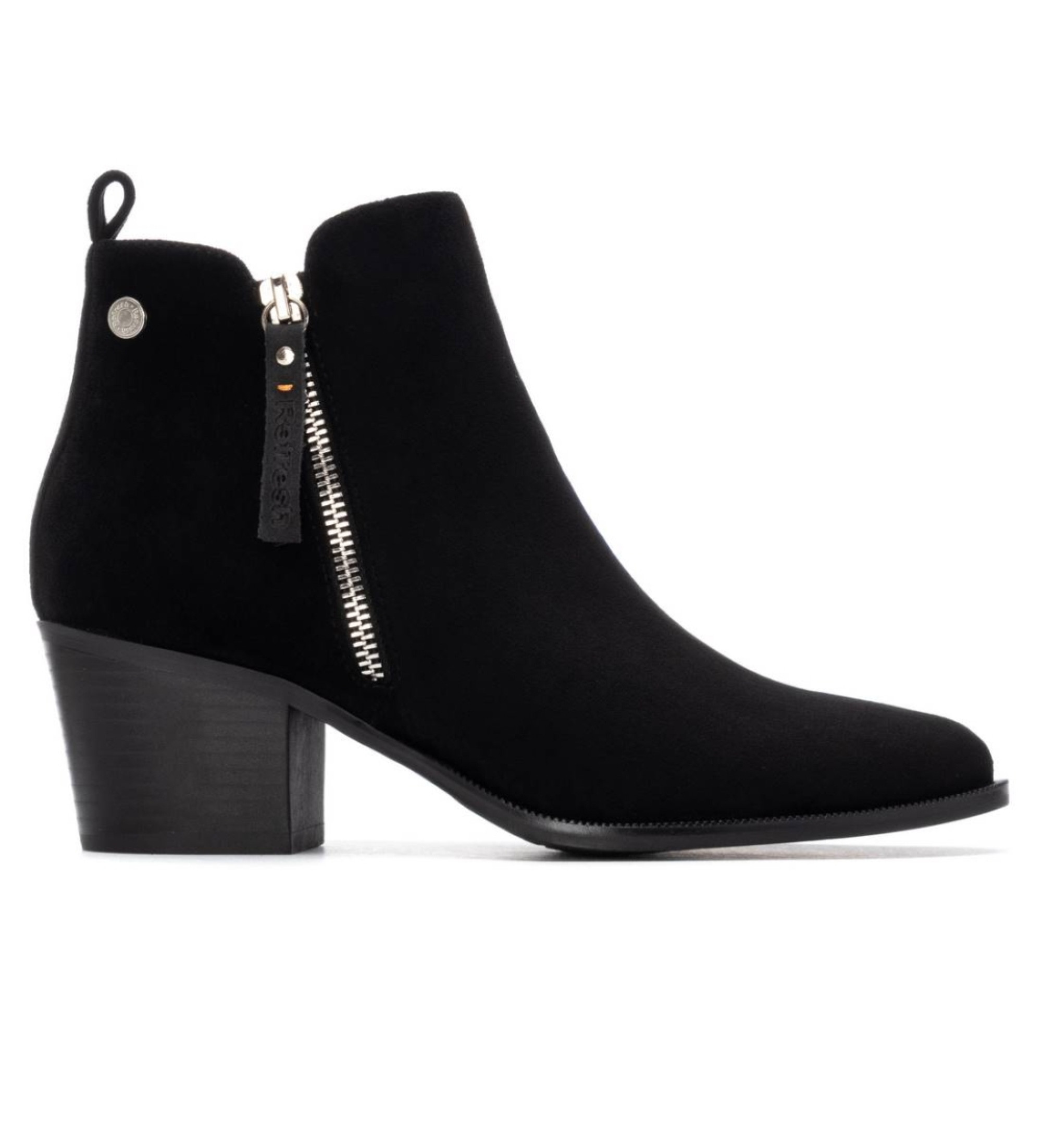 Refresh für Damen. 17318004-NEGRO Stiefelette 173180 schwarz (41), 3 bis 5 cm, Reißverschluss, Lässig