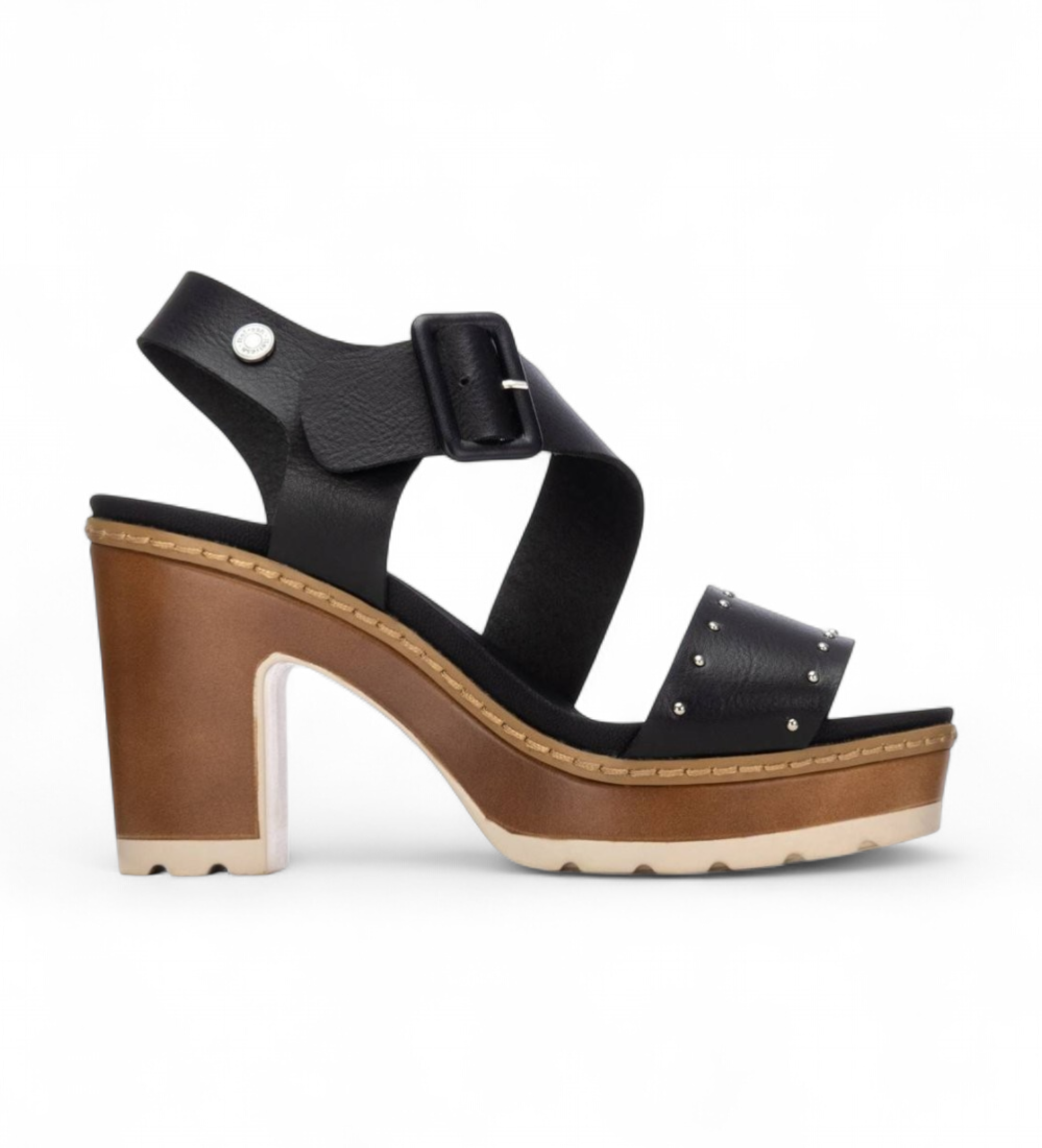 Refresh für Damen. 17520804-NEGRO Sandalen 175208 schwarz (37), 5 bis 8 cm, Schnalle, Lässig