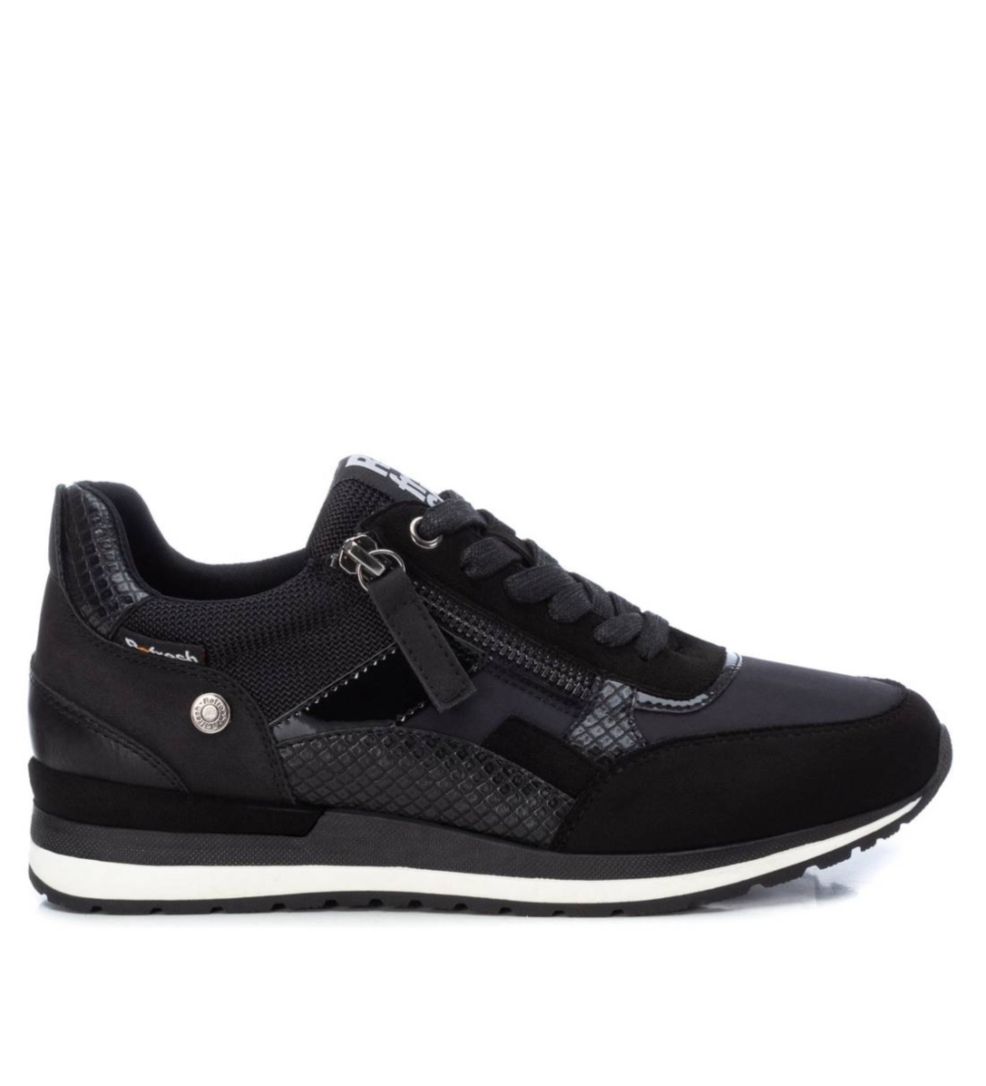 Refresh für Damen. 17015902-NEGRO Turnschuhe 170159 schwarz (36), 1 bis 3 cm, Schnürsenkel, Lässig