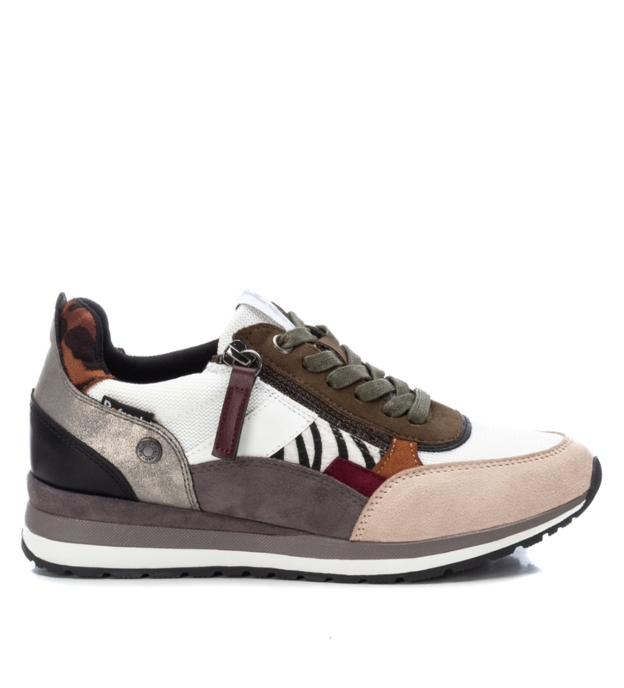 Refresh für Damen. 17015903-HIELO Turnschuhe 170159 mehrfarbig (38), 1 bis 3 cm, Schnürsenkel, Lässig