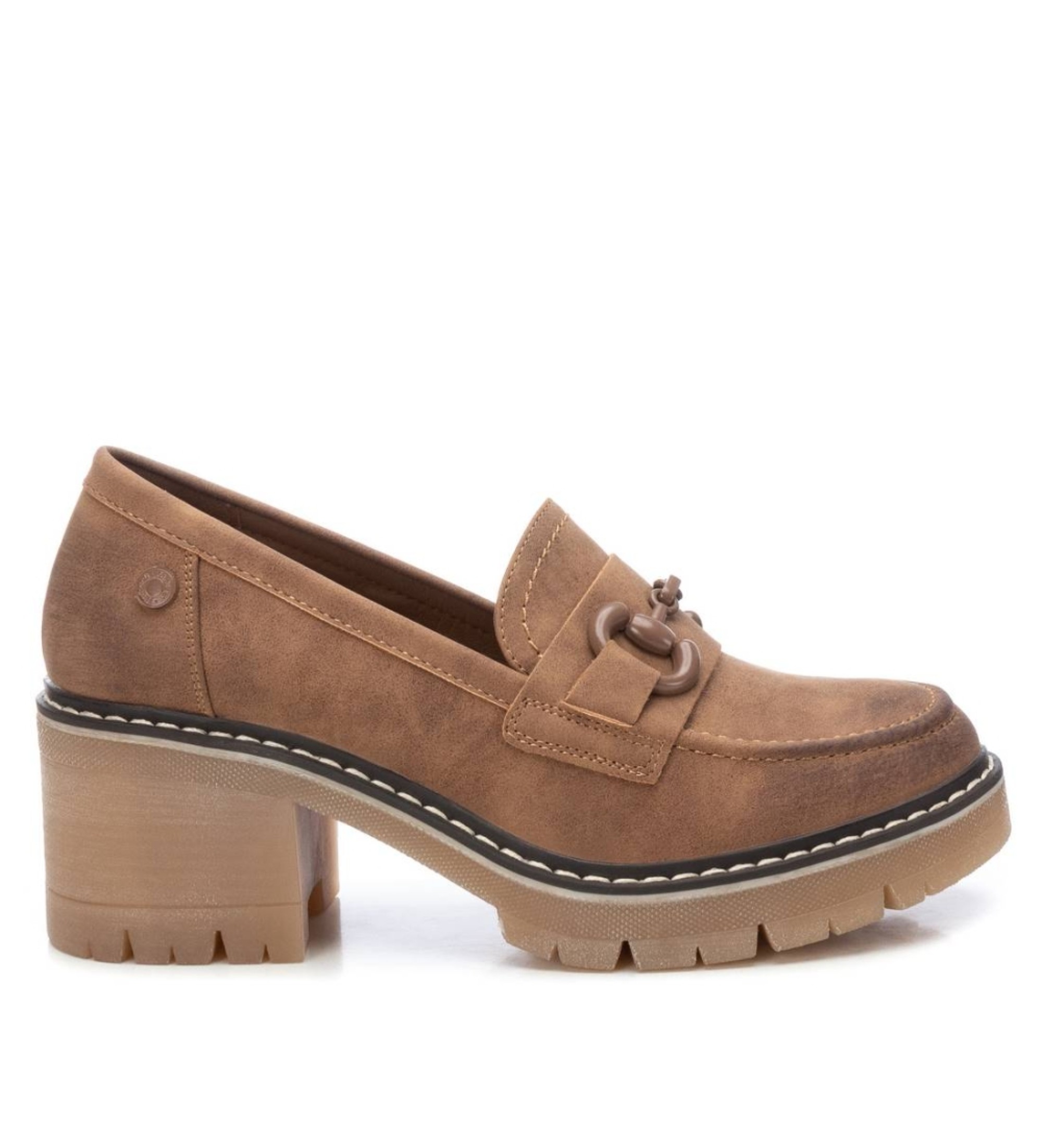 Refresh für Damen. 17141701-CAMEL Mokassins 171417 camel (38), Braun, 5 bis 8 cm, Keine, Lässig, Kunstleder, Klassisch