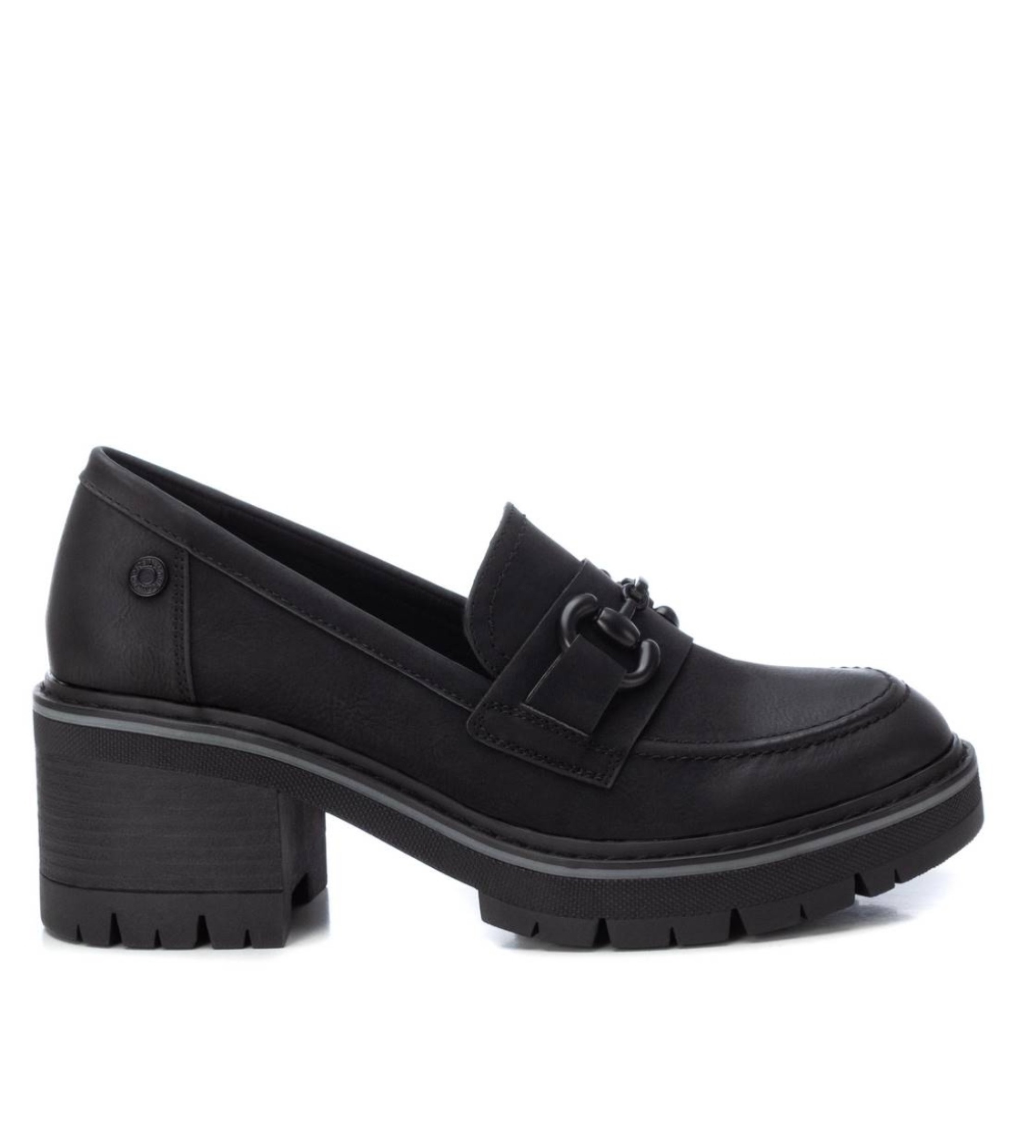 Refresh für Damen. 17141702-NEGRO Halbschuhe mit schwarzer Schnalle -Höhe Absatz 6cm (40), 5 bis 8 cm, Keine, Lässig, Kunstleder, Klassisch