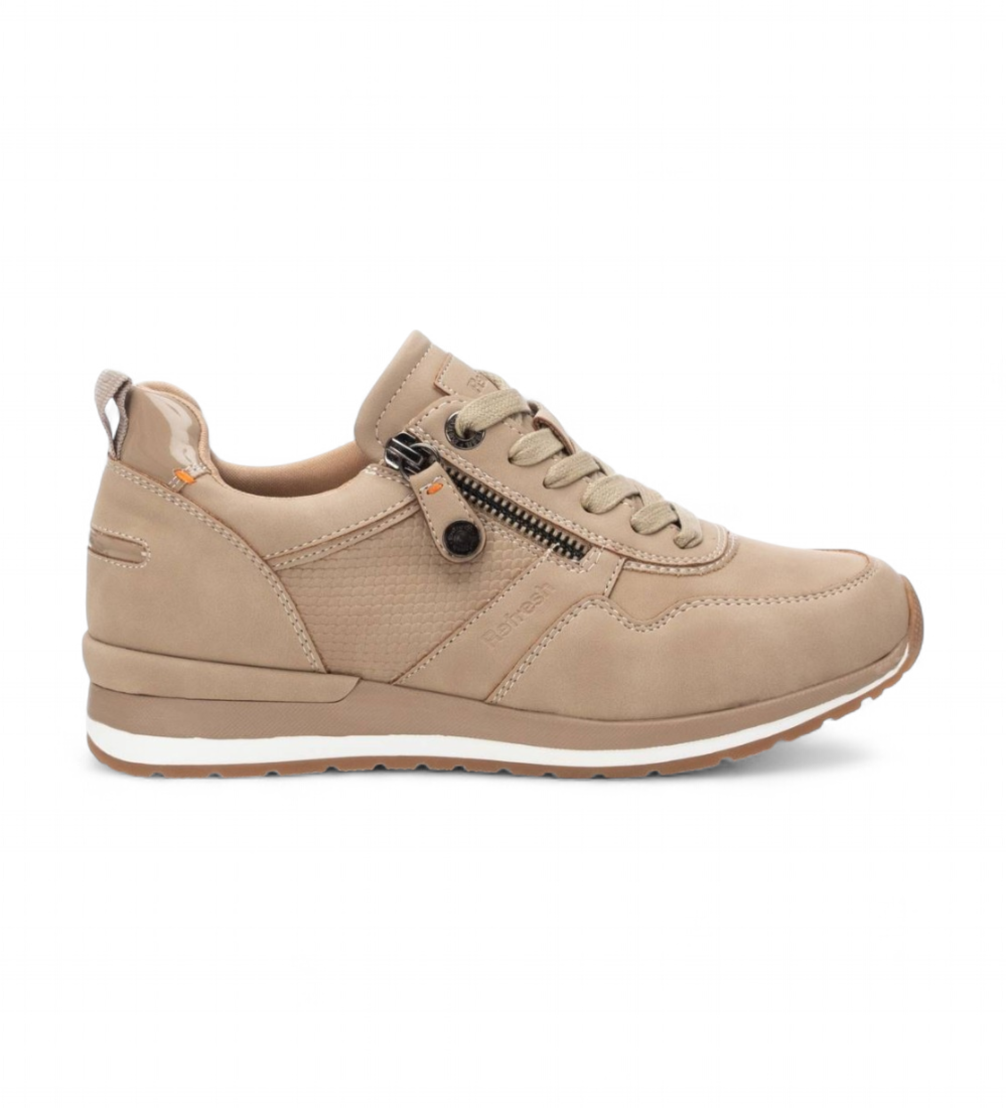 Refresh für Damen. 17206006-BEIGE Turnschuhe 172060 braun (36), Wohnung, Reißverschluss, Lässig