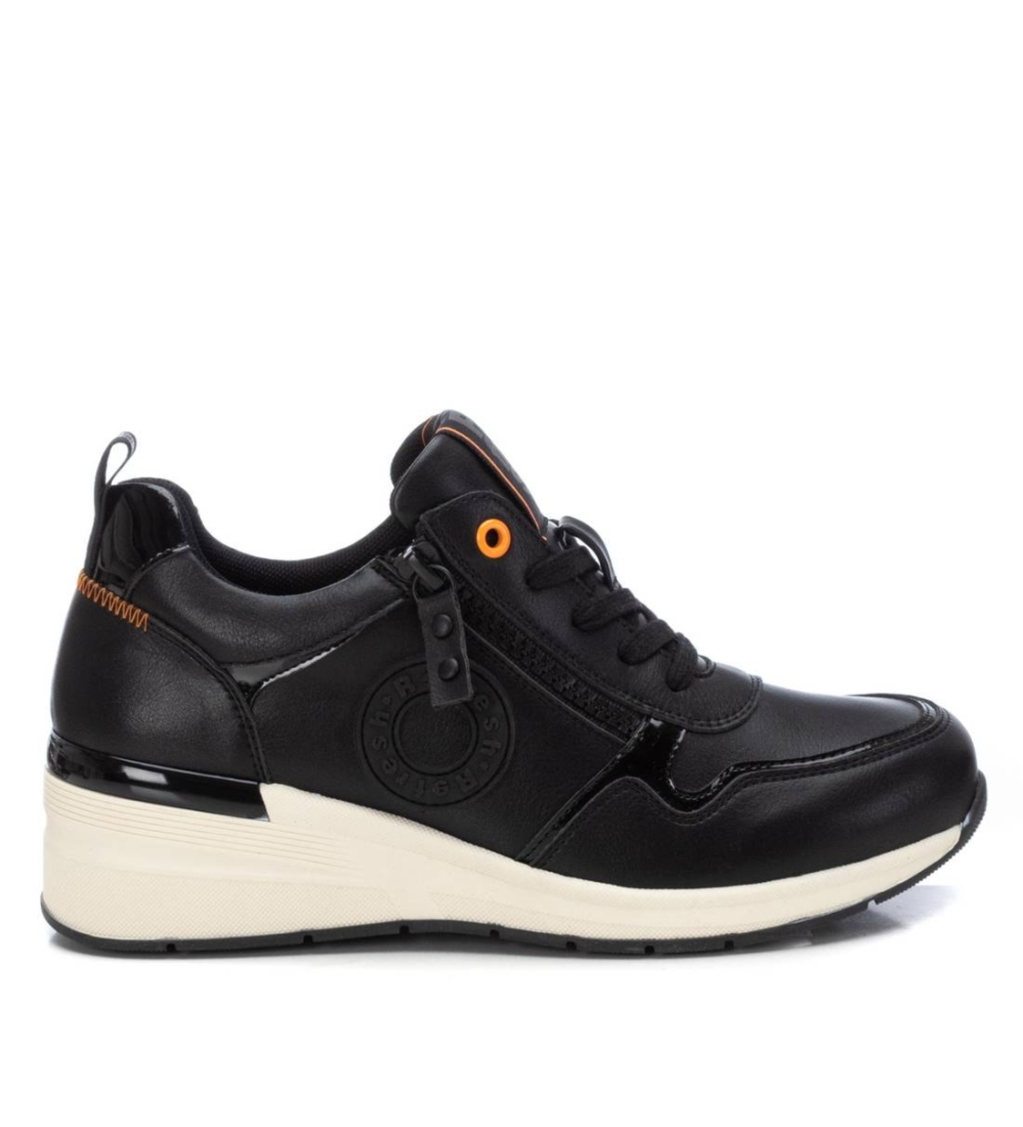 Refresh für Damen. 17228001-NEGRO Turnschuhe 172280 schwarz (36), 3 bis 5 cm, Reißverschluss, Lässig