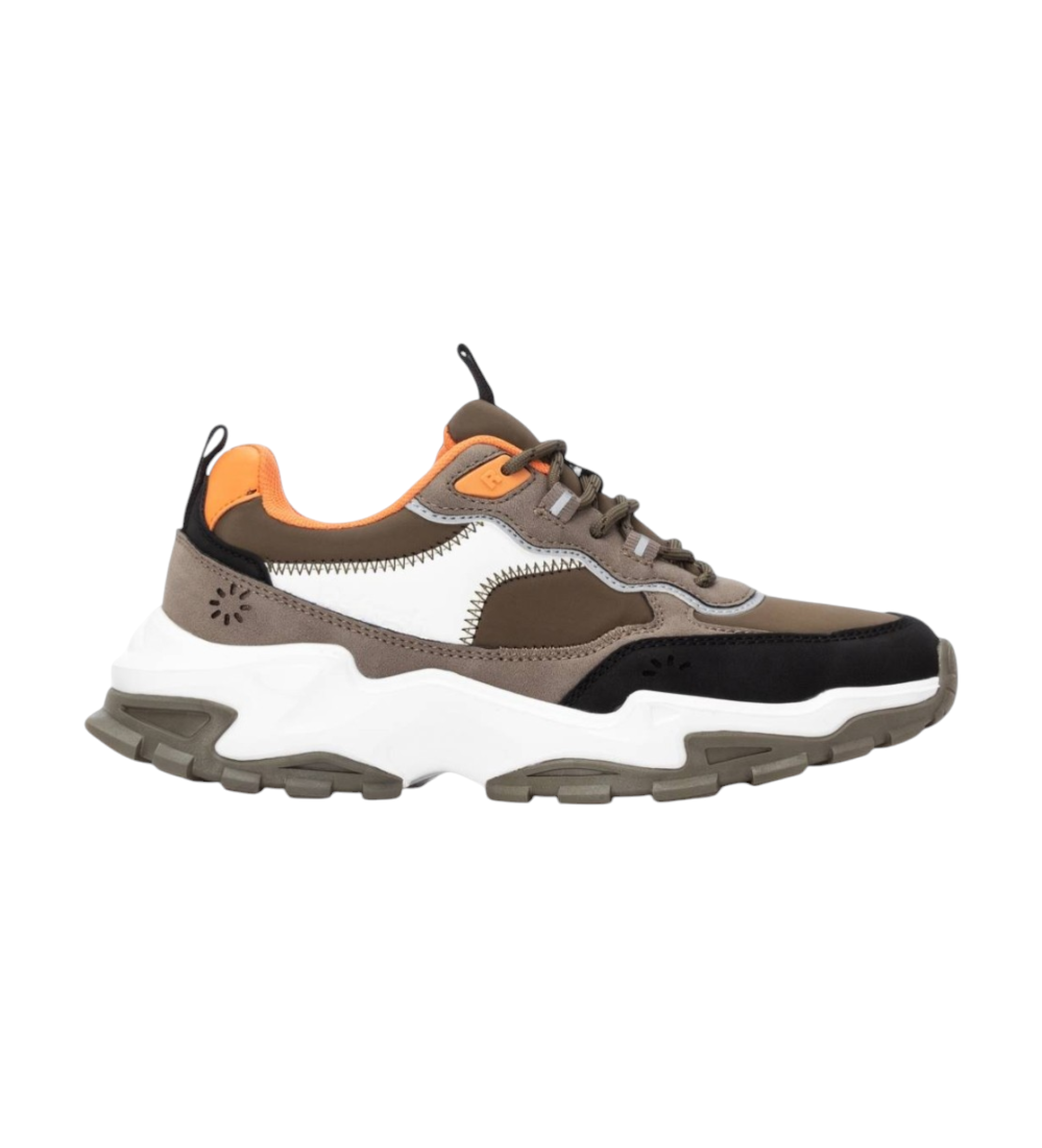 Refresh für Damen. 17310402-KAKI Turnschuhe 173104 grün (39), 3 bis 5 cm, Schnürsenkel, Lässig