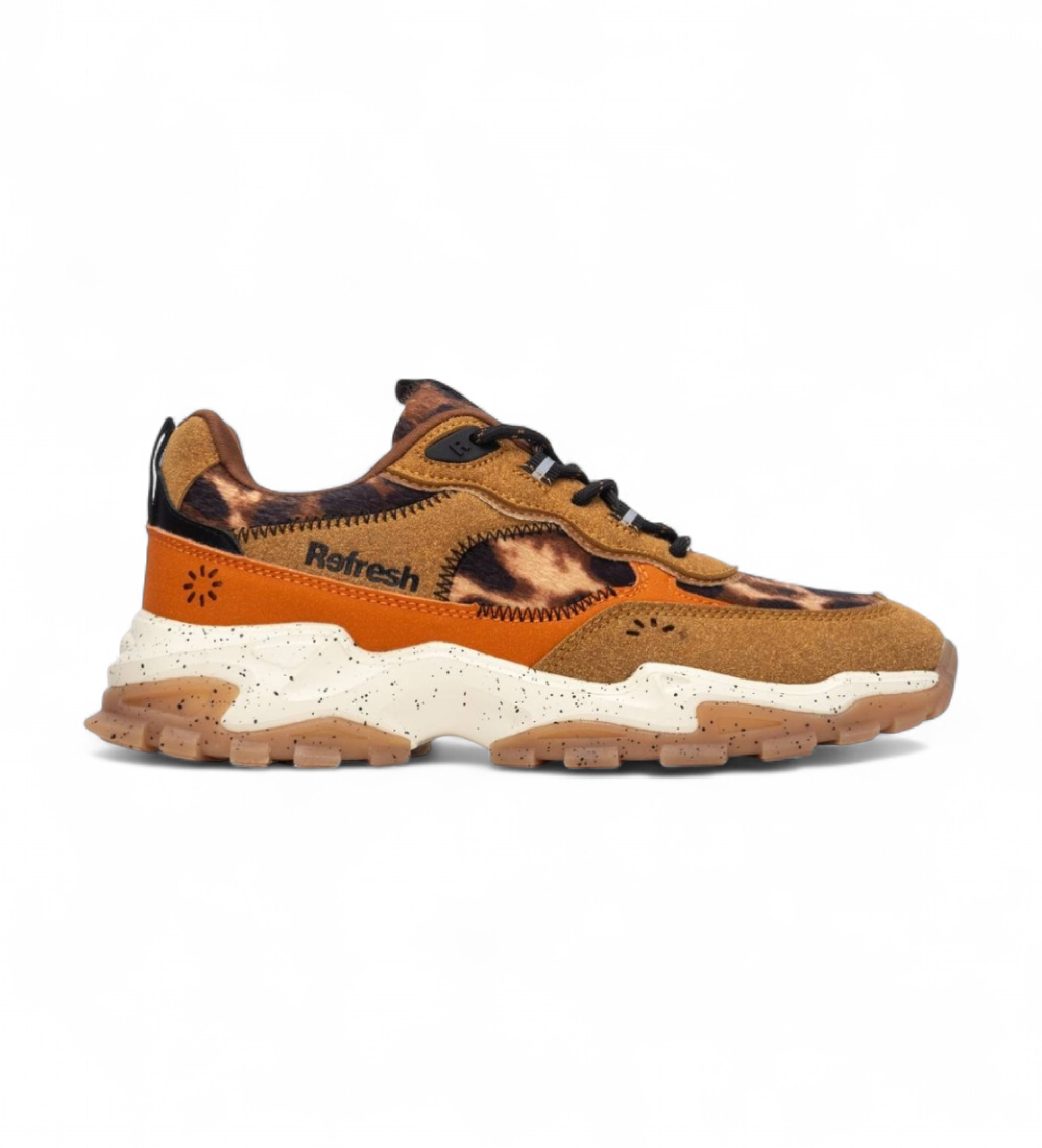 Refresh für Damen. 17310404-LEOPARDO Turnschuhe 173104 braun (39), Wohnung, Schnürsenkel, Lässig