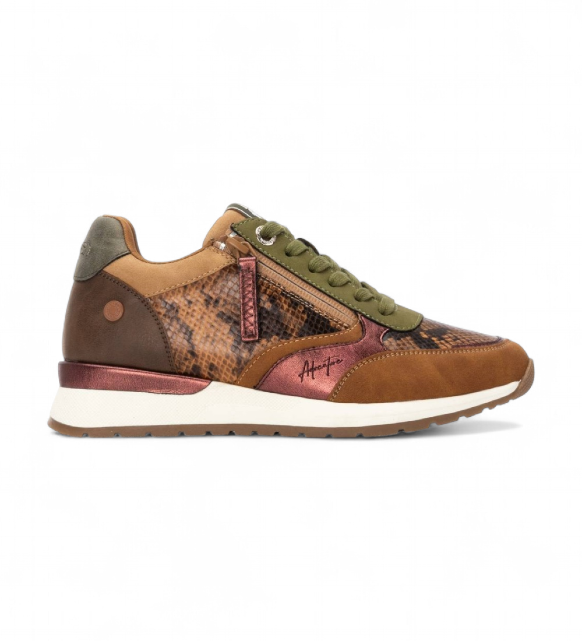 Refresh für Damen. 17317701-CAMEL Turnschuhe 173177 braun (36), Wohnung, Reißverschluss, Lässig
