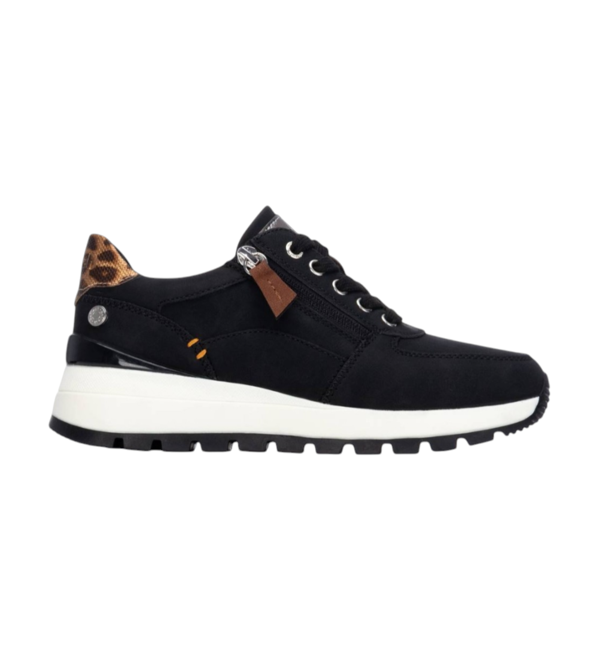Refresh für Damen. 17324302-NEGRO Turnschuhe 173243 schwarz (41), Wohnung, 1 bis 3 cm, Reißverschluss, Lässig