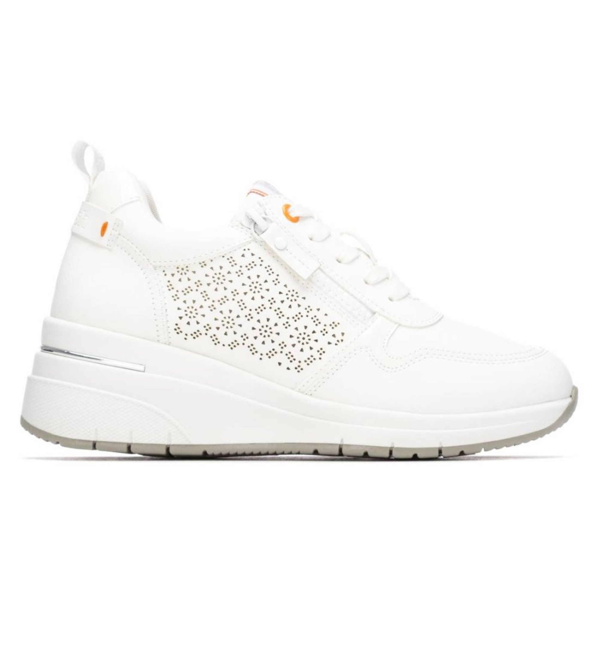 Refresh für Damen. 17505201-BLANCO Turnschuhe 175052 weiß (39), 3 bis 5 cm, Reißverschluss, Lässig