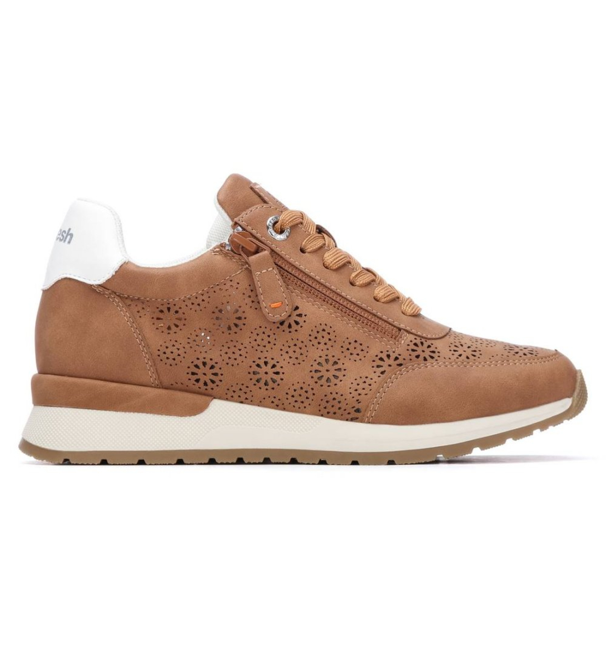Refresh für Damen. 17513102-CAMEL Turnschuhe 175131 braun (40), Wohnung, Reißverschluss, Lässig