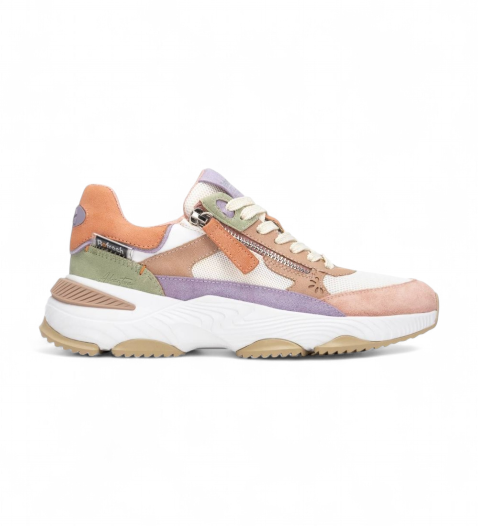 Refresh für Damen. 17519904-NUDE Turnschuhe 175199 braun (36), Wohnung, Reißverschluss, Lässig