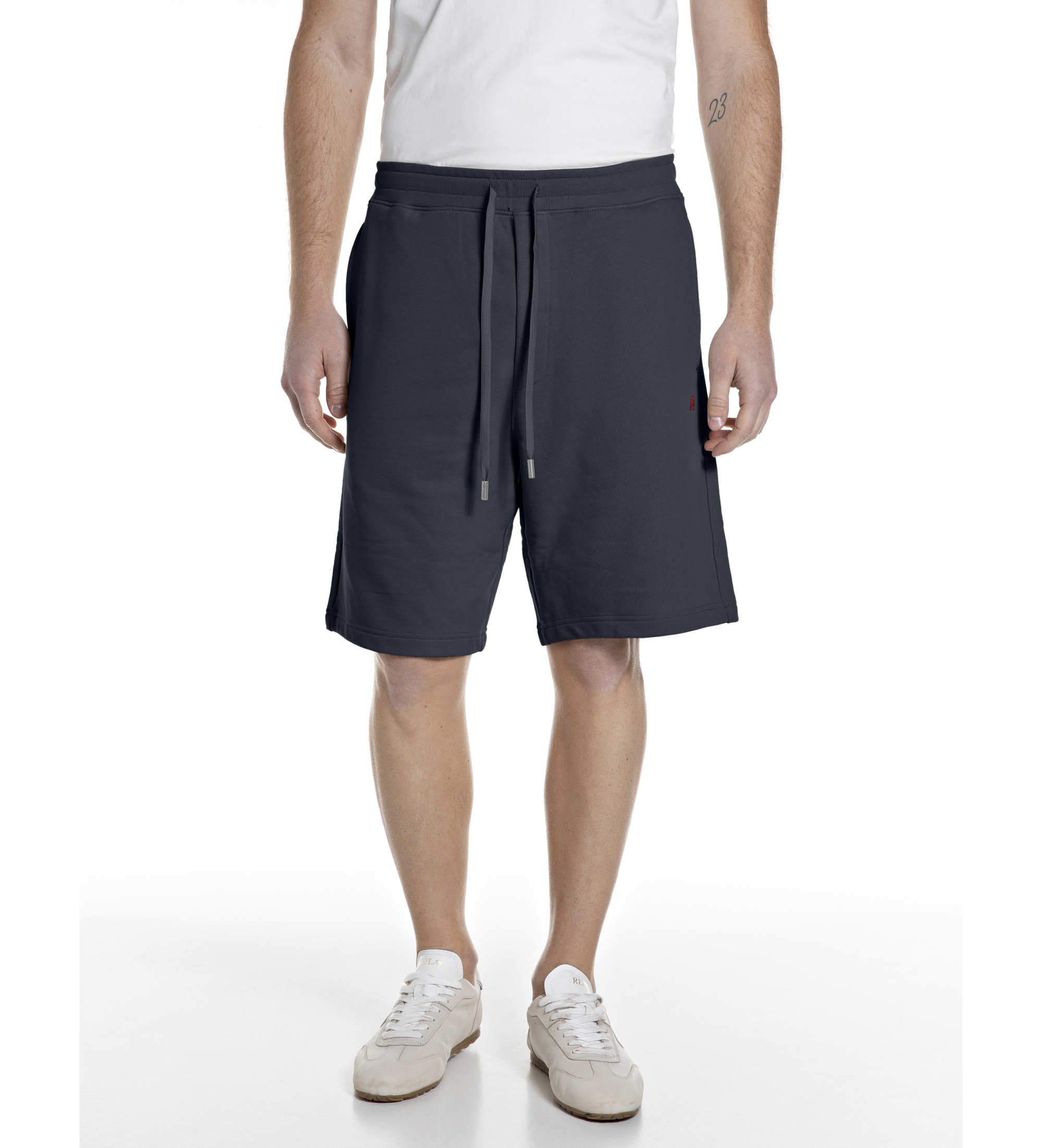 Replay für Herren. M9063.000.23802 Regular Fit Fleece-Bermudashorts navy (S), Lässig, Baumwolle, Marine