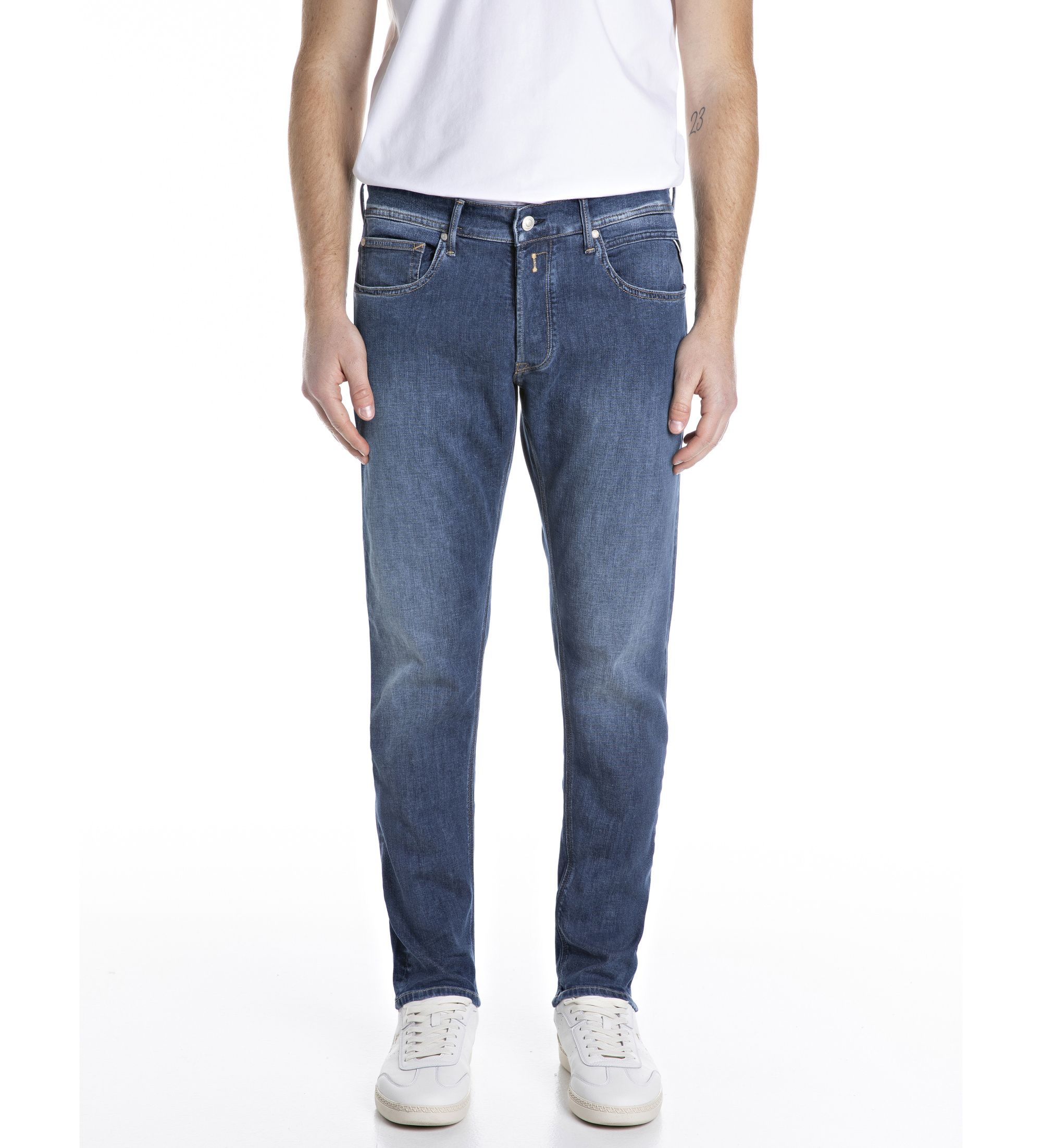 Replay für Herren. M1008J.000.785154 Blaue Denim-Jeans (30/32), Baumwolle
