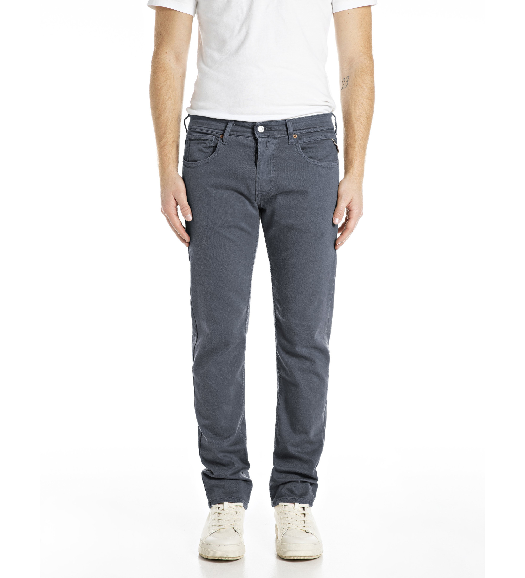 Replay für Herren. MA972.000.8488790 Hose 9.5 OZ Stretch Bull denim blau (38/32), Lässig, Baumwolle