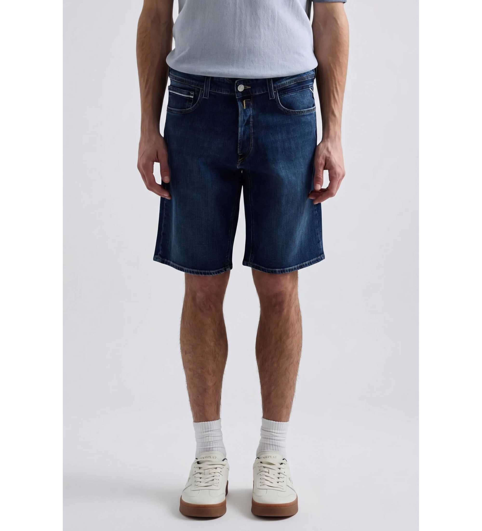 Replay für Herren. M1072.000.685192 Shorts Grover denim blau (32), Lässig, Baumwolle