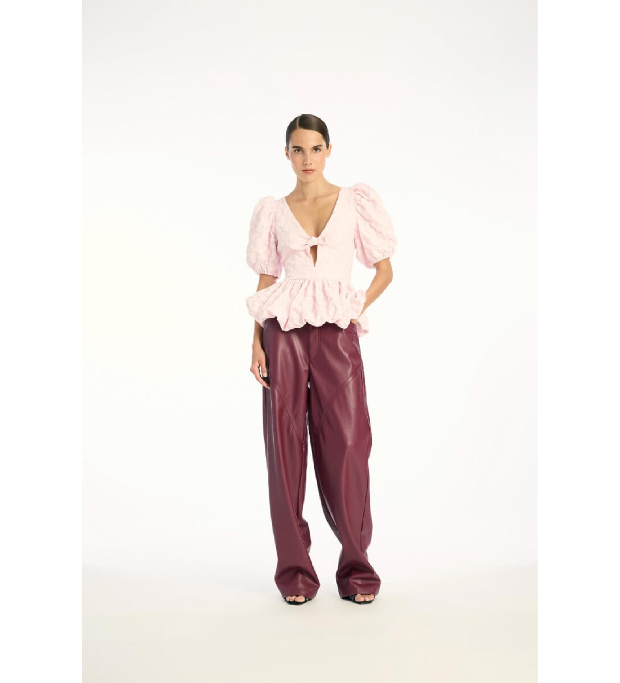Rotate für Damen. 114793191 Marie Bluse rosa (34), Lässig, Party, 3/4 Ärmel, Recyceltes Polyester, Nachhaltig