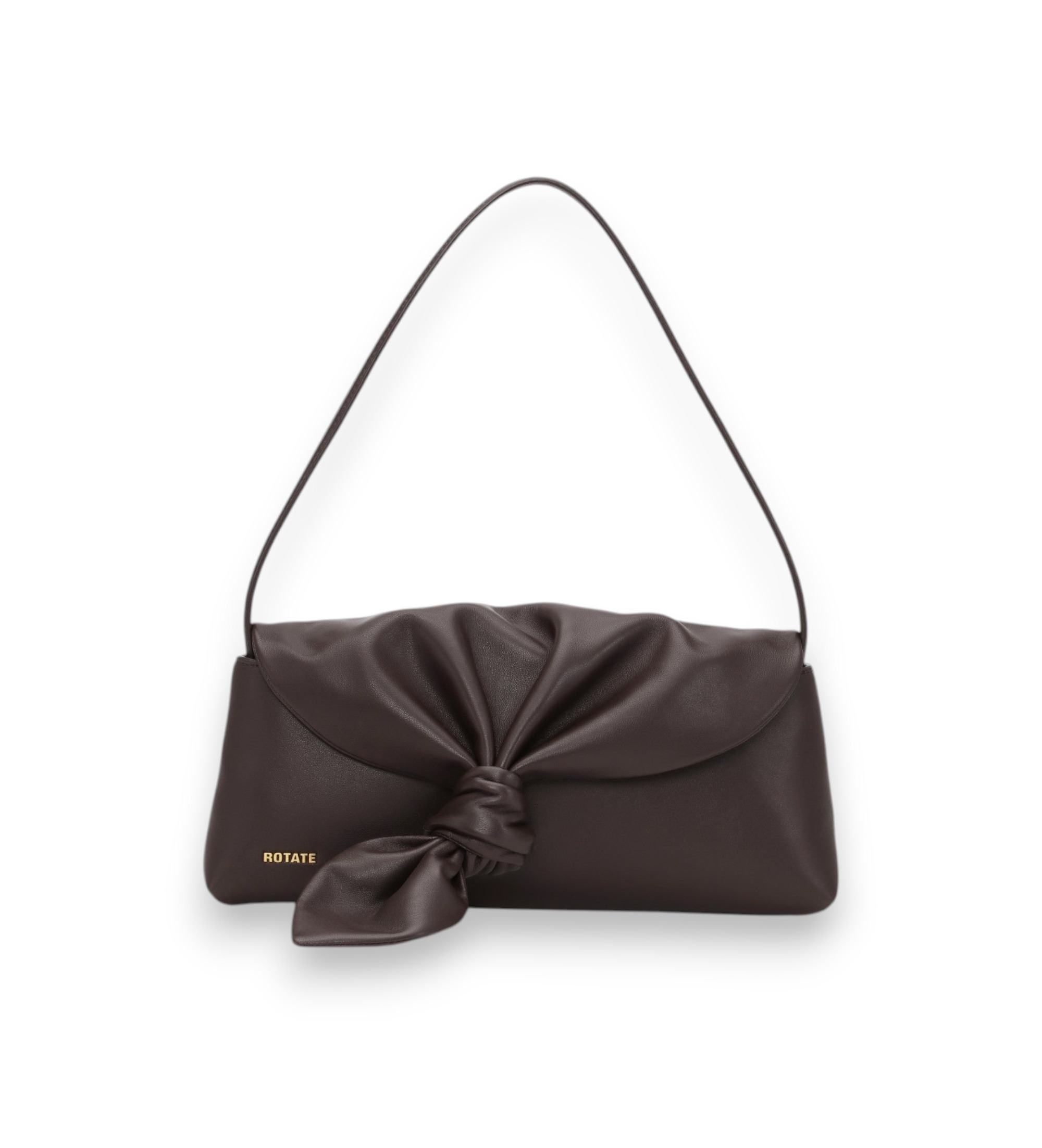 Rotate für Damen. 1169971667 Knotentuch braune Ledertasche (OSFA), Lässig