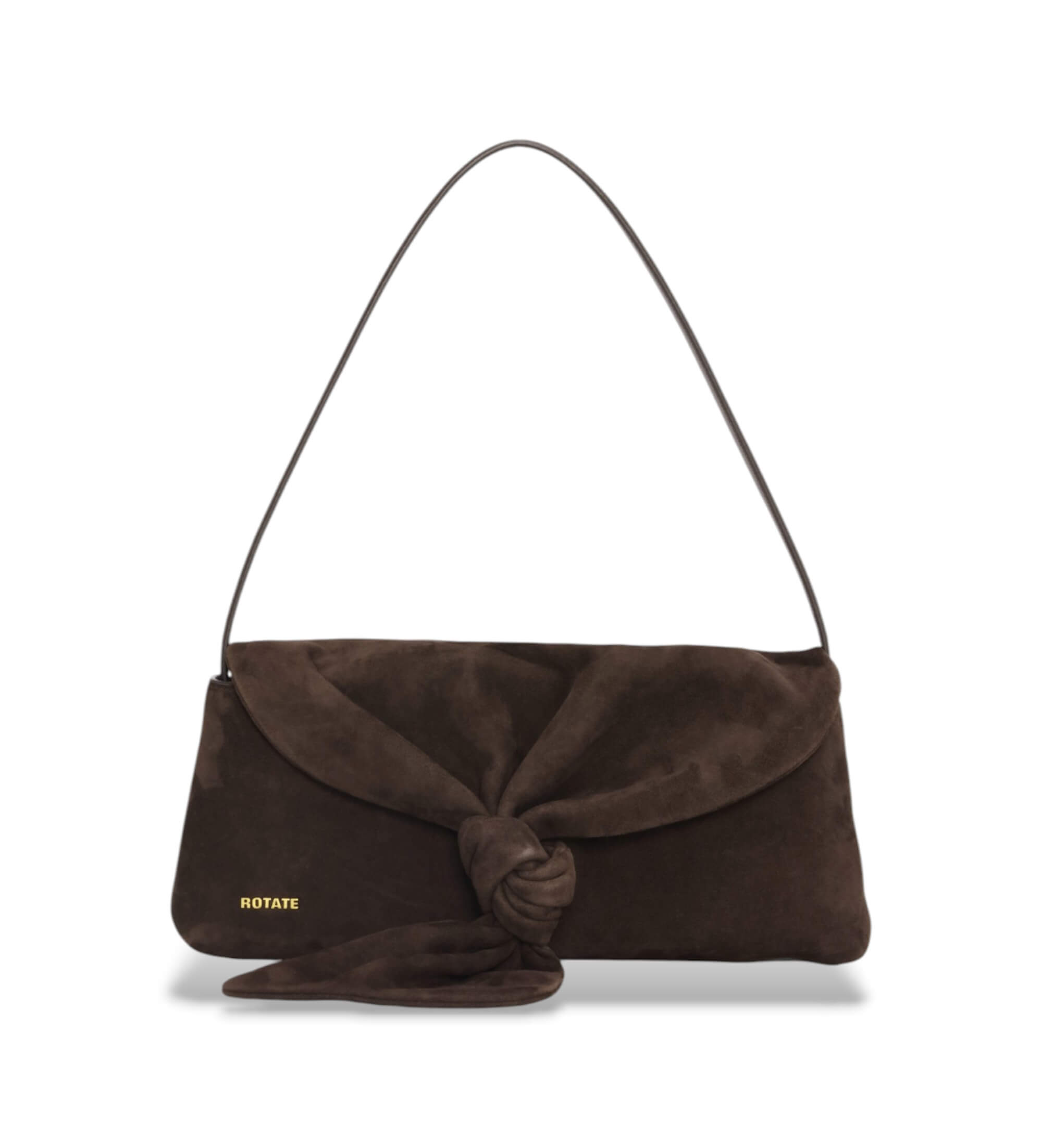 Rotate für Damen. 116118579 Braune Knotentasche (OSFA), Lässig, Leder