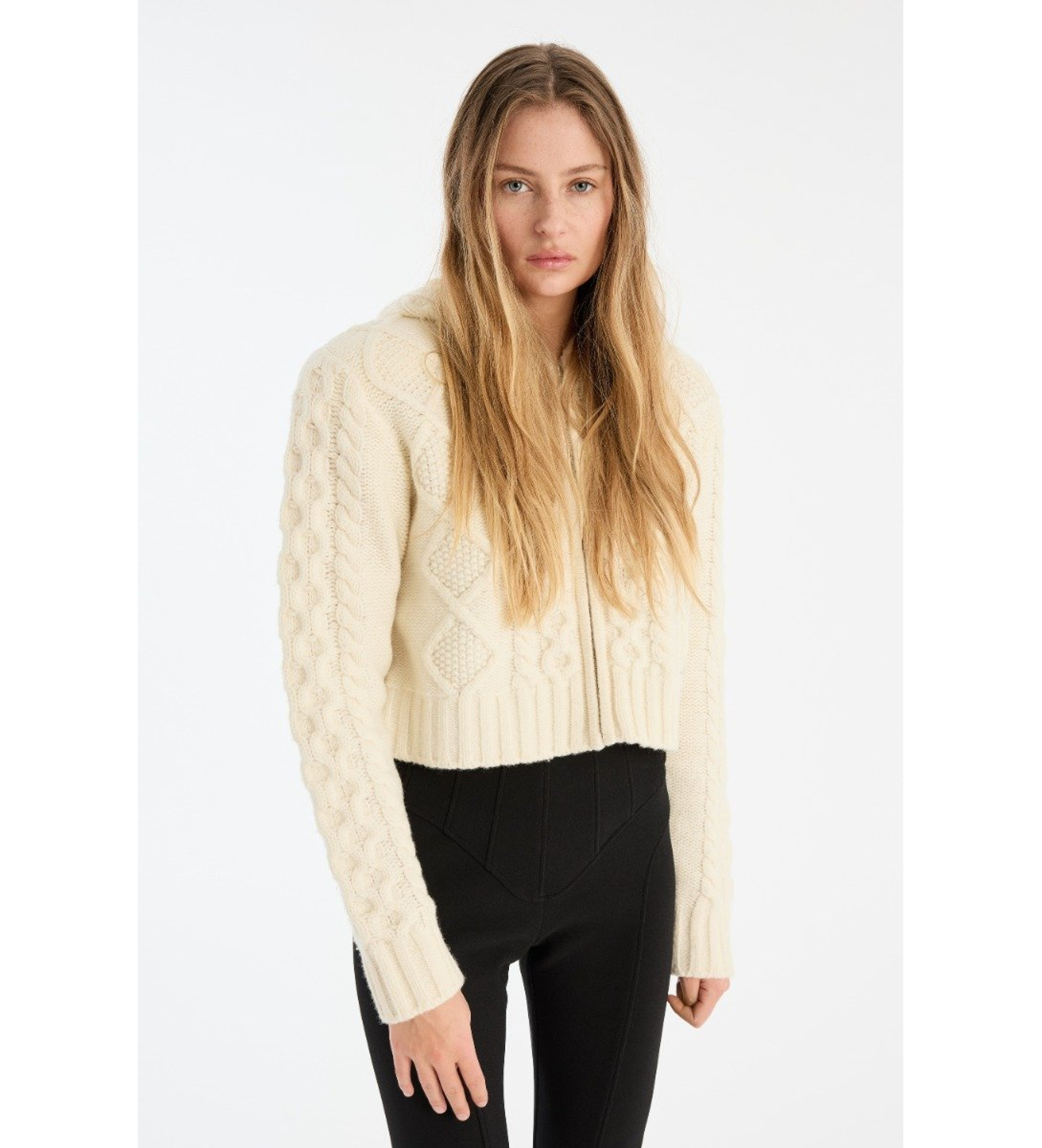 Rotate für Damen. 114302857 Strickjacke Kathani weiß (S), Lässig, Wolle