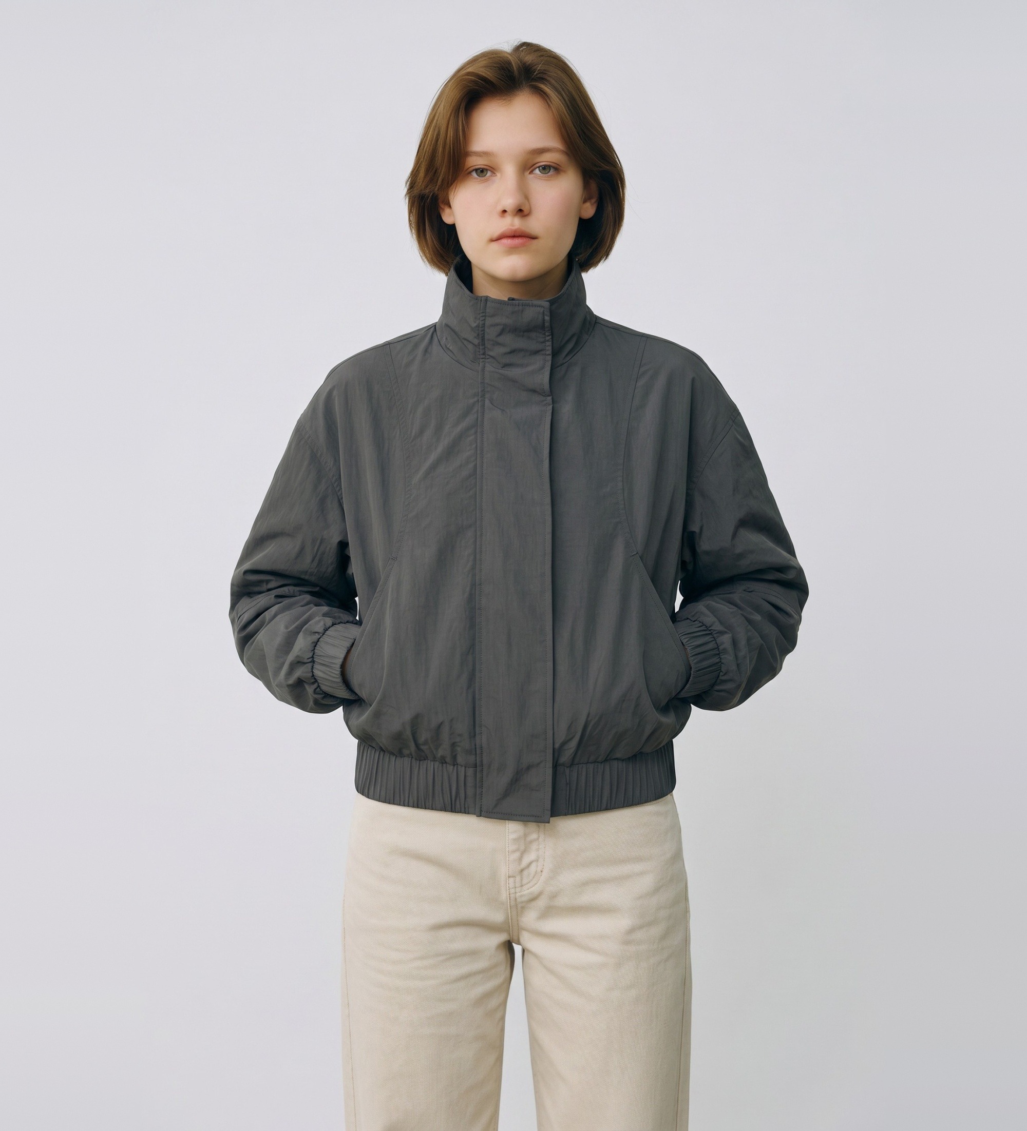 Rotate für Damen. 1162001205 Jacke Sunni grau (S), Lässig, Polyamid