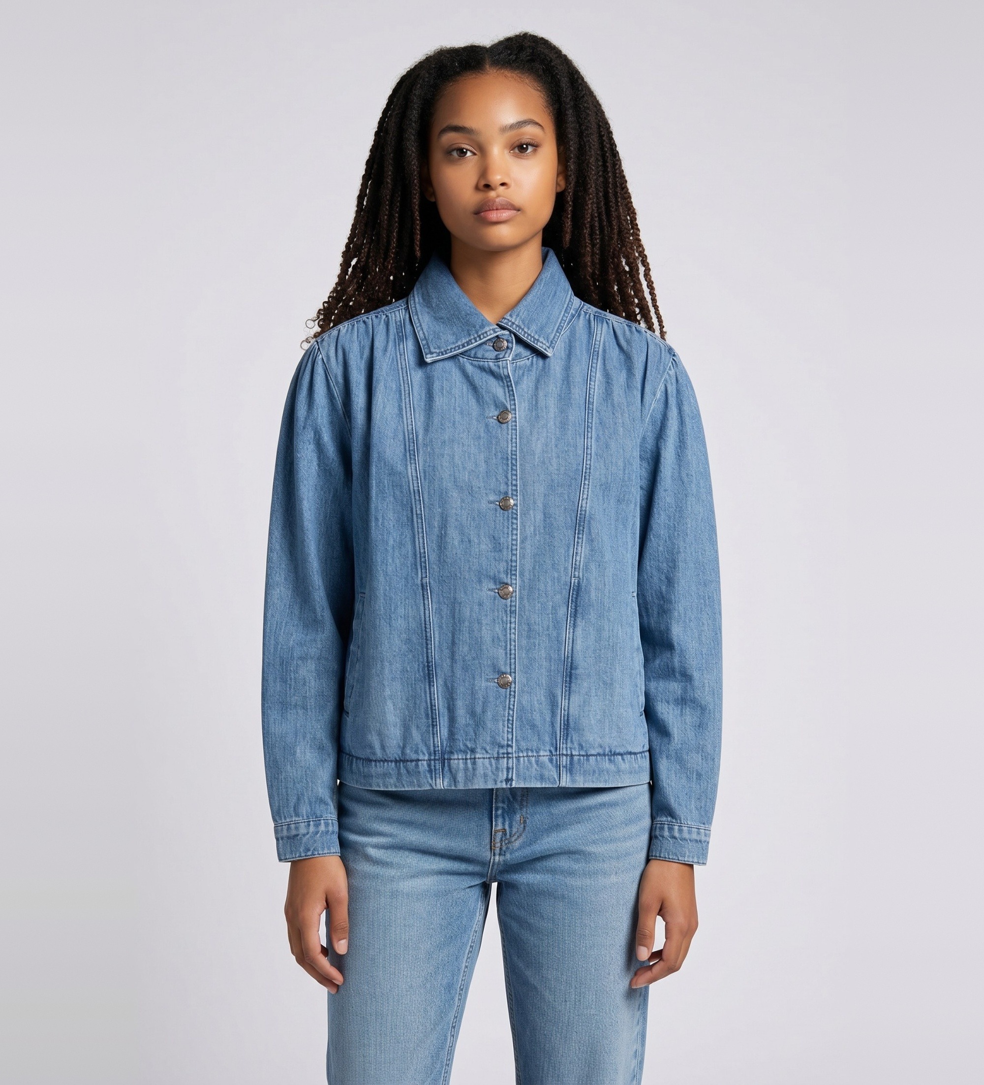 Rotate für Damen. 1162761603 Tavina Jacke blau (34), Lässig, Bio-Baumwolle