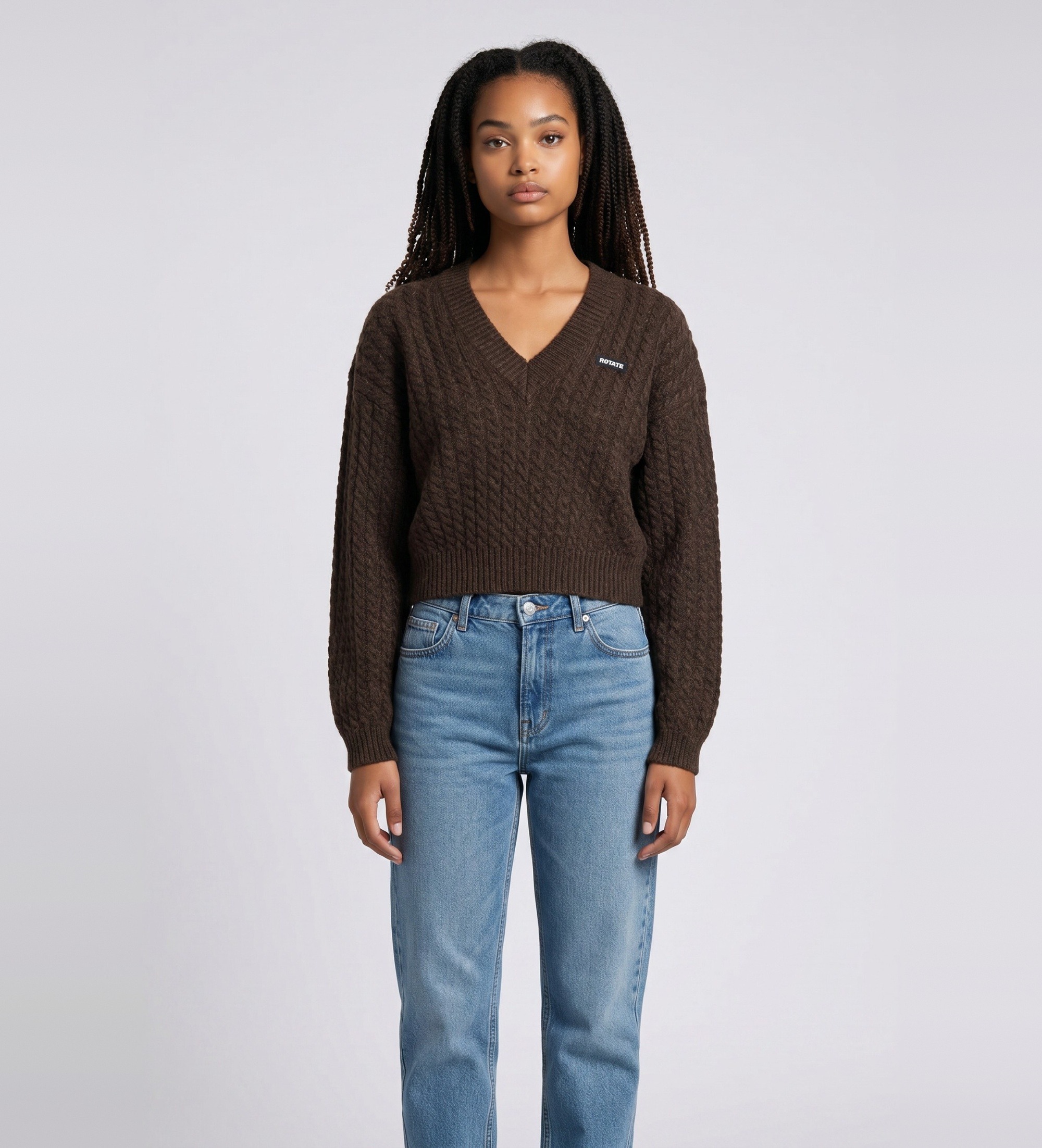 Rotate für Damen. 1164342037 Sallio Pullover braun (M), Lässig, Wolle