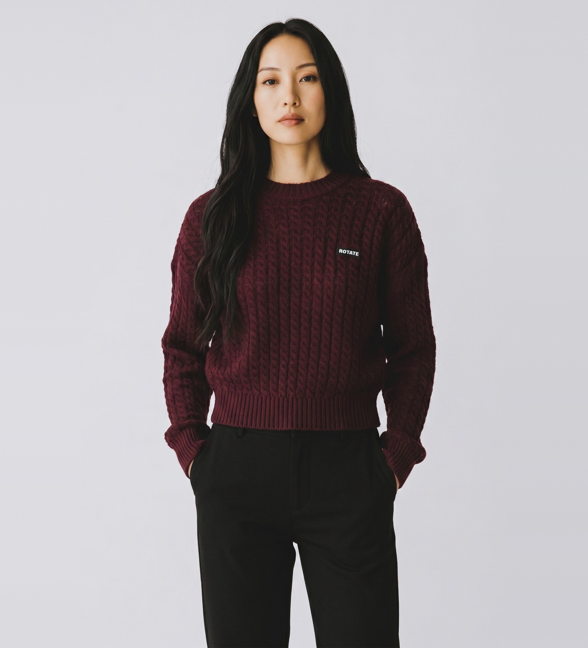 Rotate für Damen. 116437741 Salita Pullover braun (S), Lässig, Wolle, Langarm