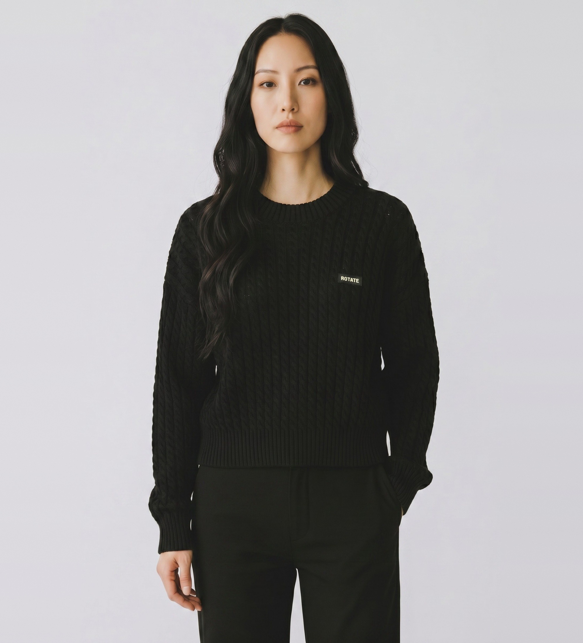 Rotate für Damen. 116564100 Salita Pullover schwarz (XS), Lässig, Wolle